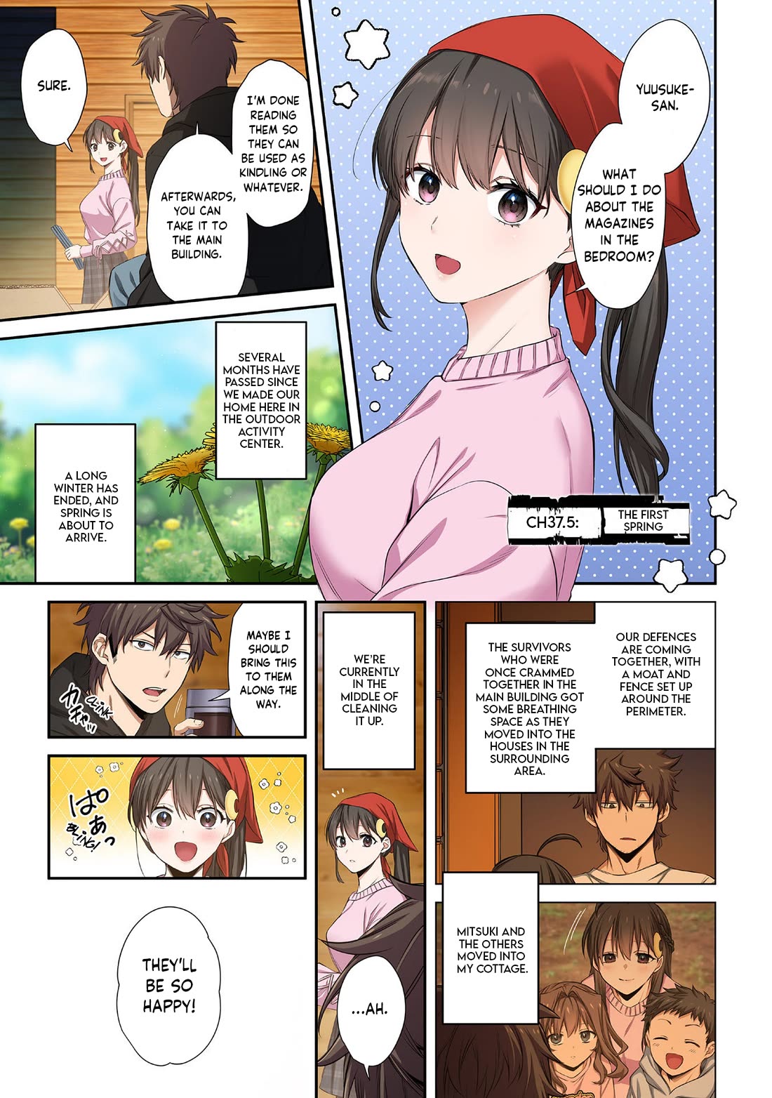 In A World Filled With Zombies, I’m The Only One They Won’t Attack Chapter 37.5 page 1 - Chapter 37.5: Extra: The First Spring