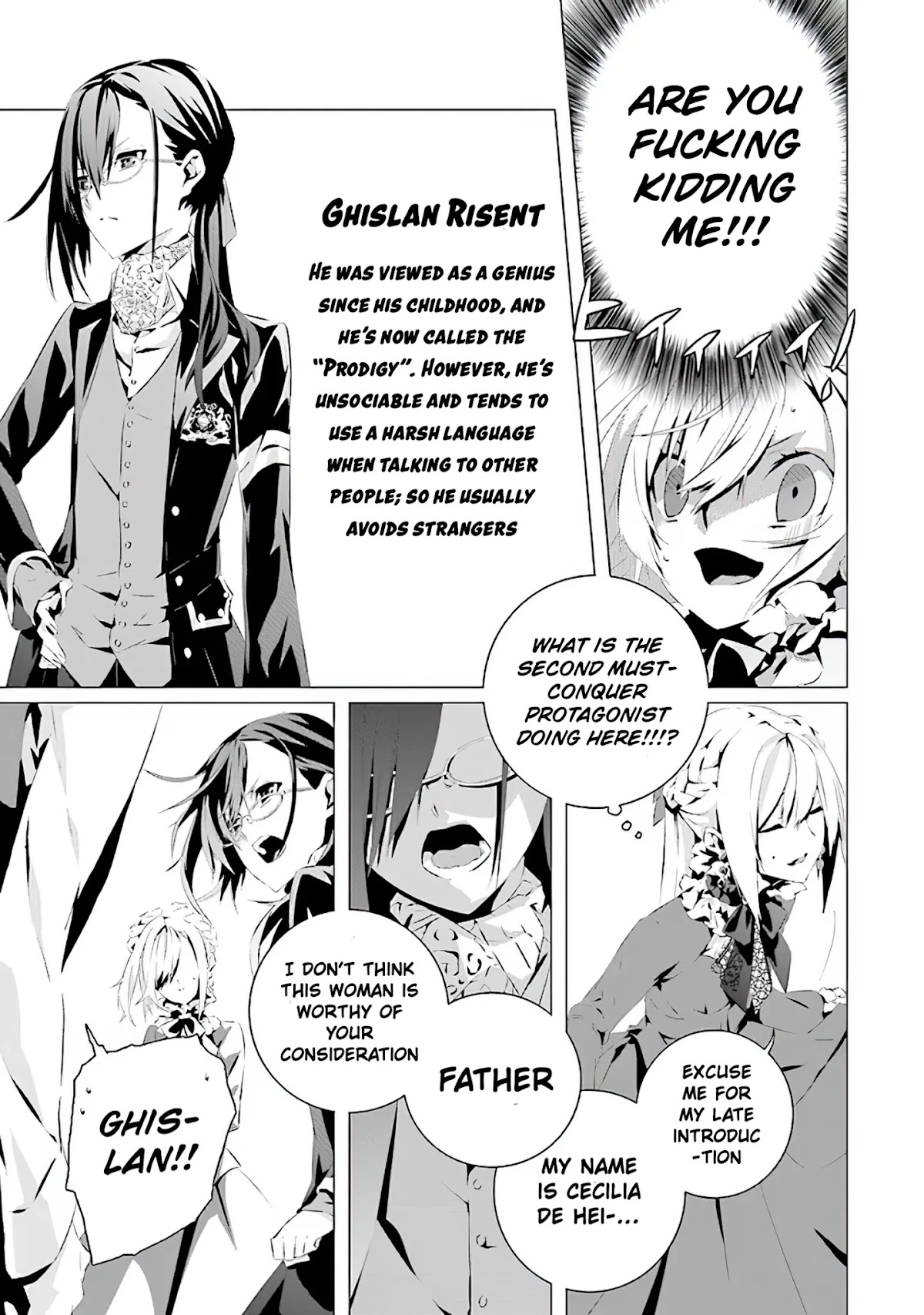 In an Otome Game World, I’m a Villain?! I Can’t Accept This! Chapter 2 page 8 - Chapter 2: Ghislan Risent