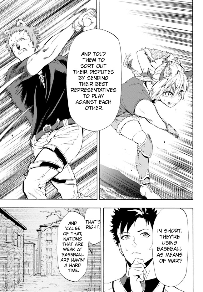 In Another World where Baseball is War, a High School Ace Player will Save a Weak Nation Chapter 1 page 13 - Chapter 1