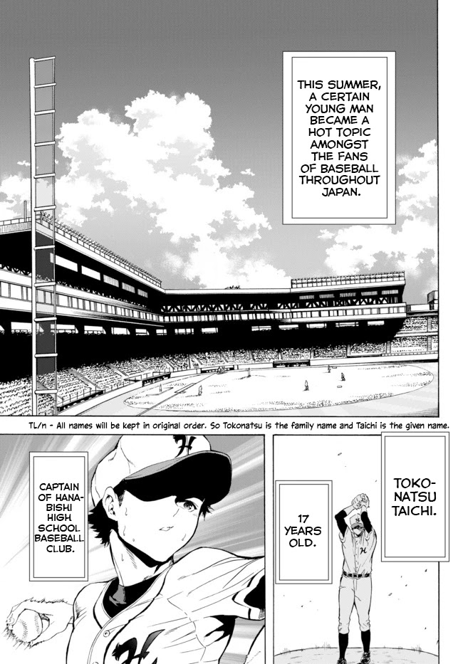 In Another World where Baseball is War, a High School Ace Player will Save a Weak Nation Chapter 1 page 2 - Chapter 1
