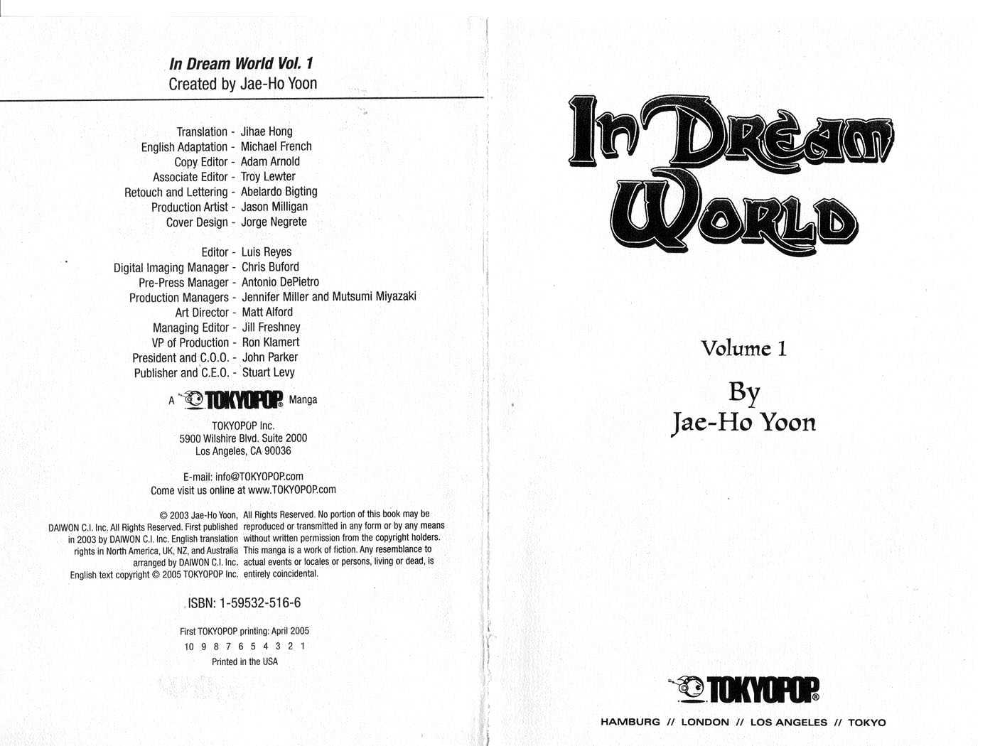 In Dream World Chapter 1.1 page 3 - Vol.01 Chapter 1 : Prologue