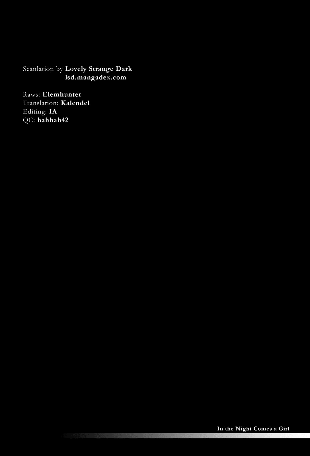 In the Night Comes a Girl Chapter 7 page 1 - Chapter 7 [END]