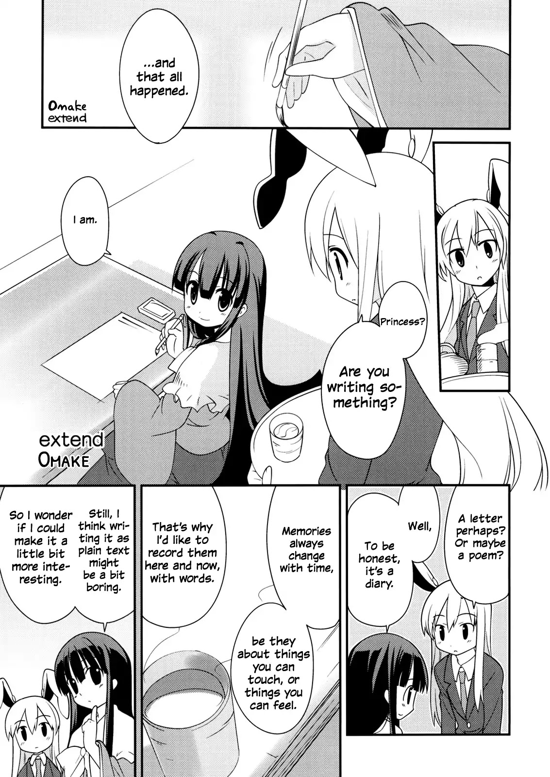 Inaba of the Moon & Inaba of the Earth Chapter 30.1 page 1 - Chapter 30.1: Volume 2 Omake