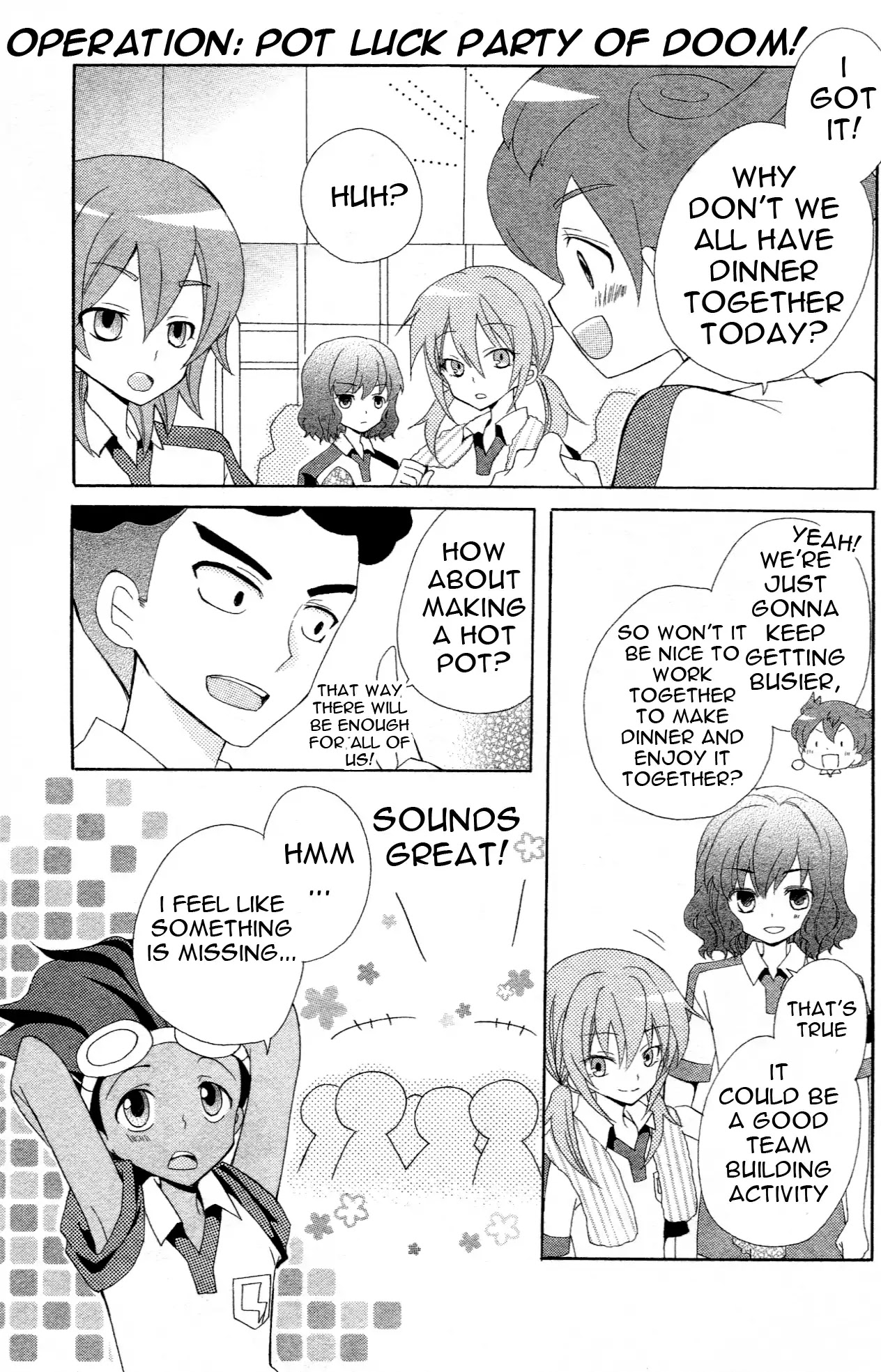 Inazuma Eleven Go Anthology! Chapter 7 page 3 - Chapter 7: Operation: Pot Luck Party of Doom!