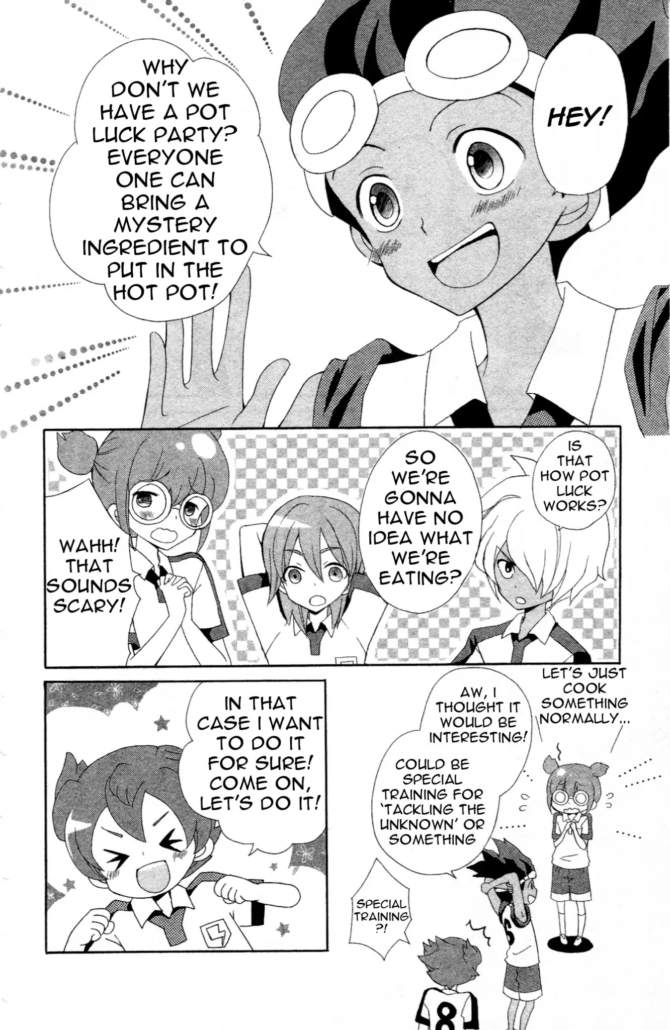 Inazuma Eleven Go Anthology! Chapter 7 page 4 - Chapter 7: Operation: Pot Luck Party of Doom!