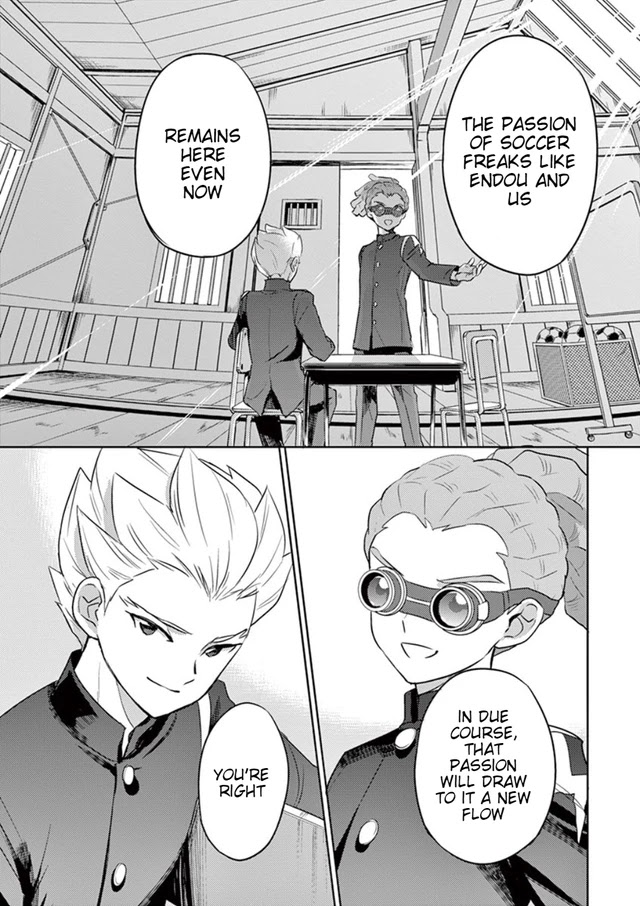 Inazuma Eleven Outer Code Anthology Chapter 0 page 15 - Chapter 0: A bird does not foul the nest it is about to leave