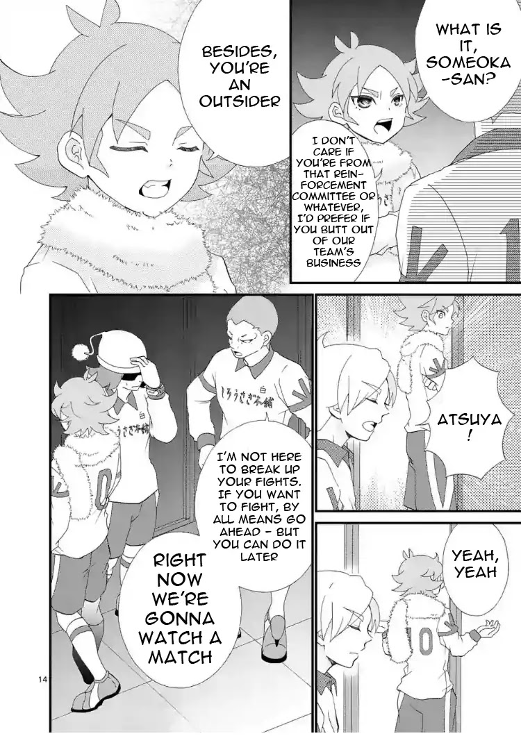 Inazuma Eleven Outer Code Anthology Chapter 1 page 14 - Chapter 1: Shirou and Atsuya