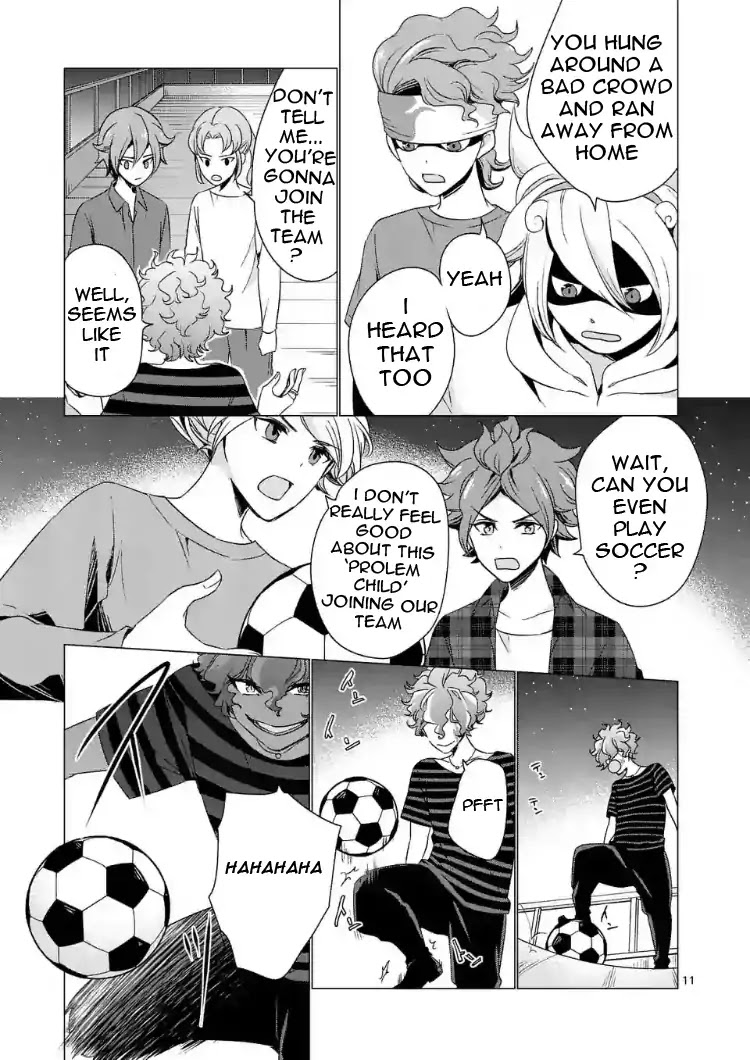 Inazuma Eleven Outer Code Anthology Chapter 2 page 11 - Chapter 2: The Light and Shadow of the Sun Garden
