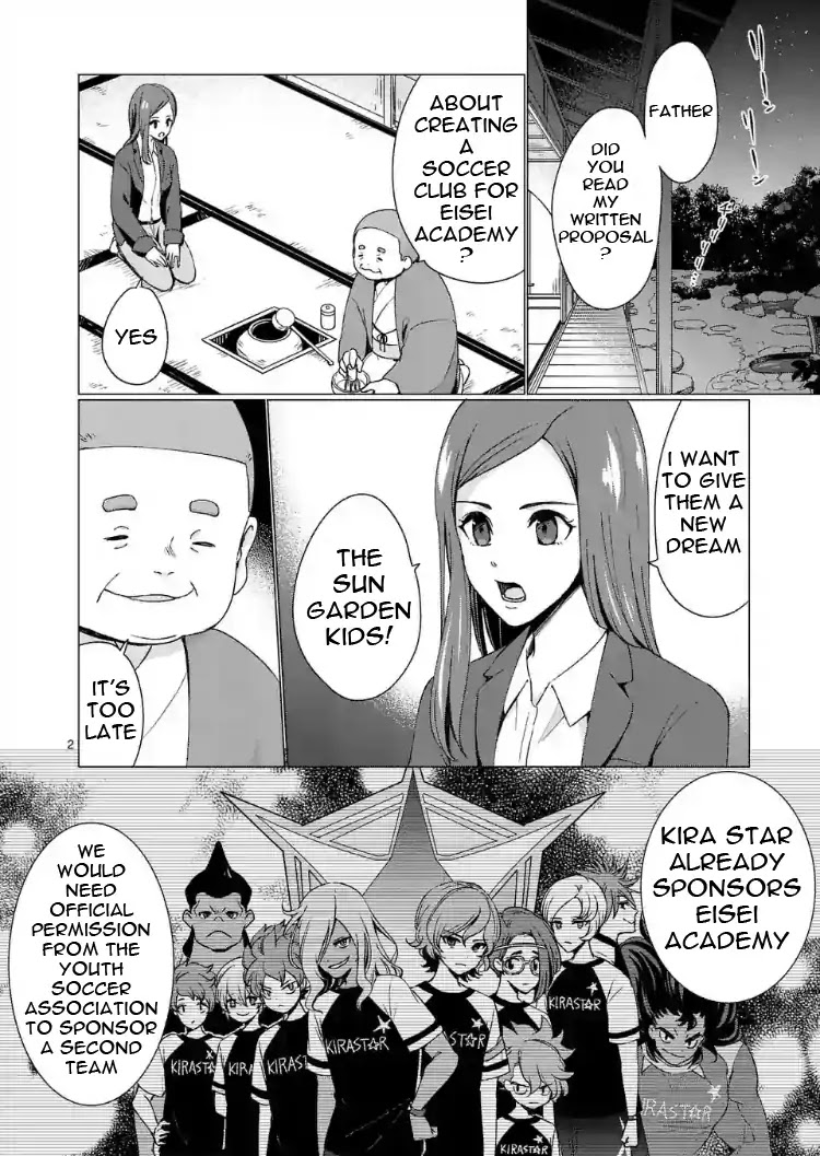 Inazuma Eleven Outer Code Anthology Chapter 2 page 2 - Chapter 2: The Light and Shadow of the Sun Garden