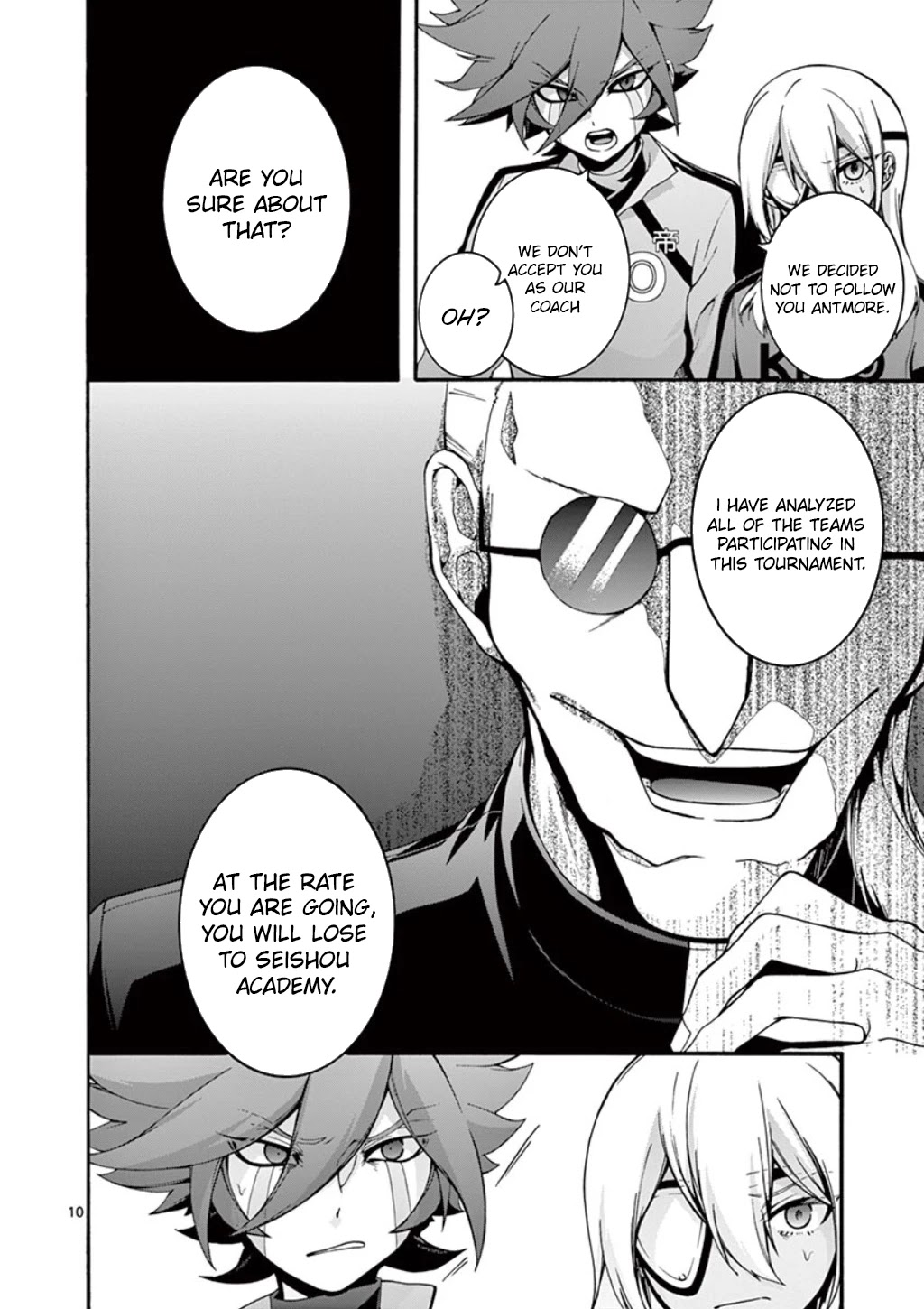 Inazuma Eleven Outer Code Anthology Chapter 3 page 11 - Chapter 3: Teikoku Academy's New Coach