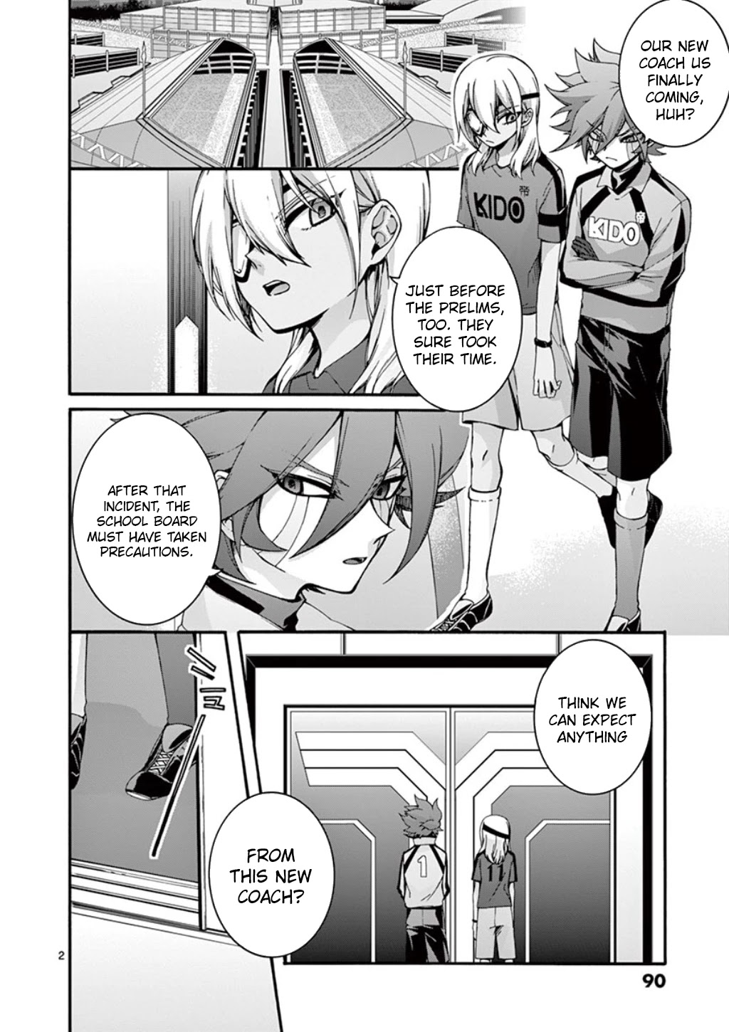 Inazuma Eleven Outer Code Anthology Chapter 3 page 3 - Chapter 3: Teikoku Academy's New Coach
