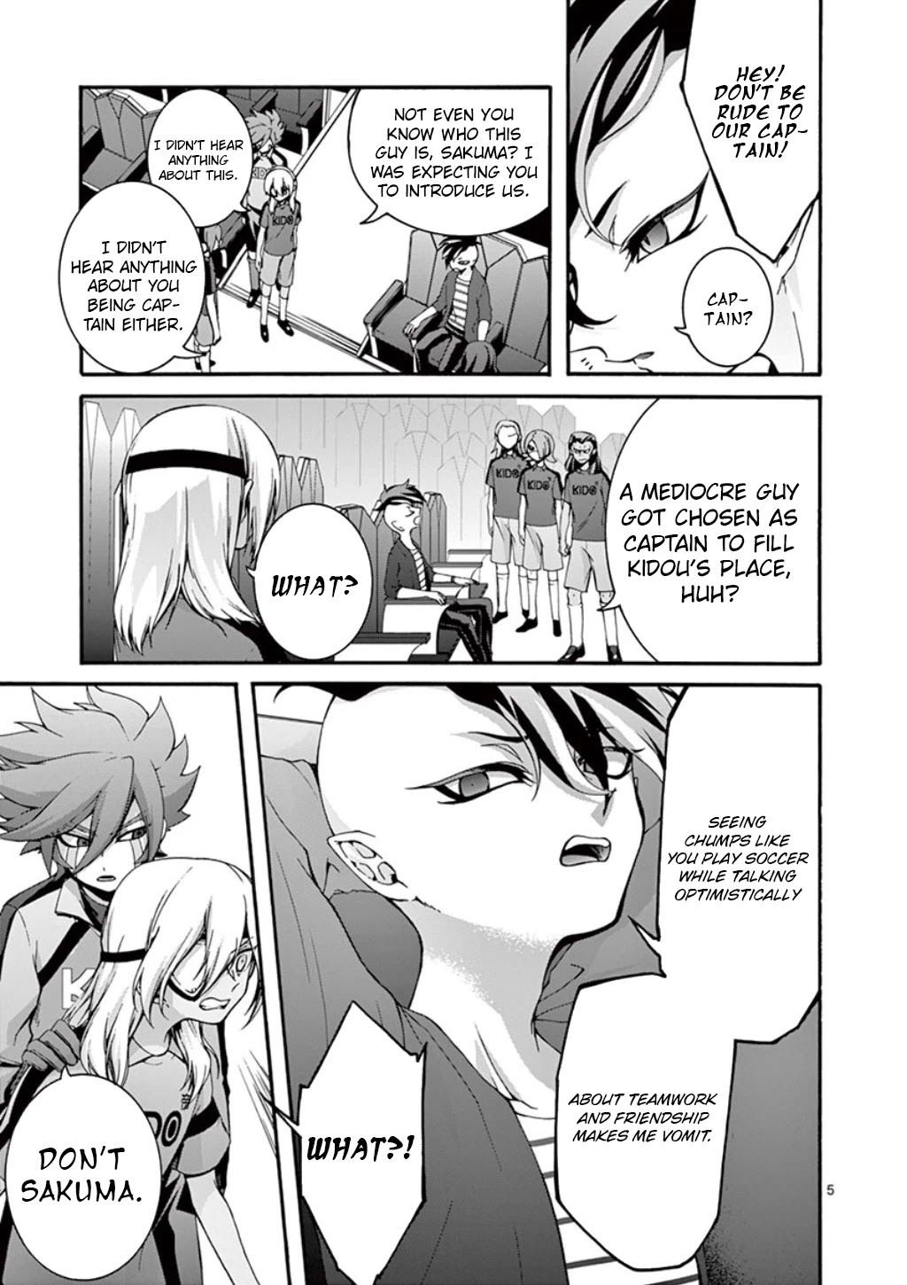 Inazuma Eleven Outer Code Anthology Chapter 3 page 6 - Chapter 3: Teikoku Academy's New Coach