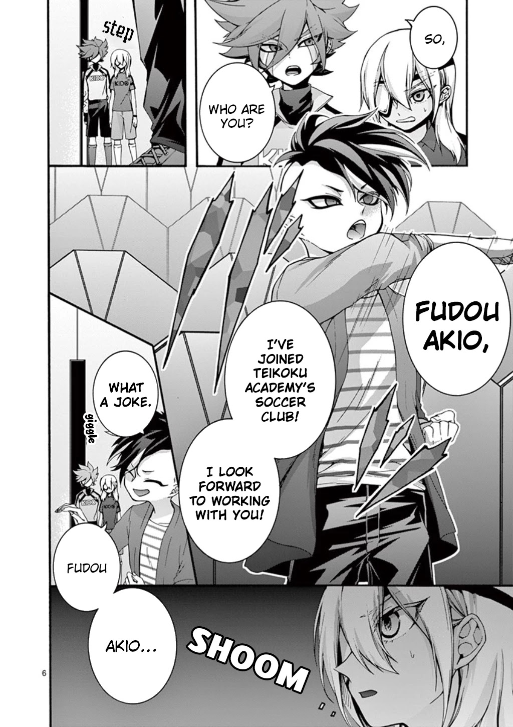 Inazuma Eleven Outer Code Anthology Chapter 3 page 7 - Chapter 3: Teikoku Academy's New Coach