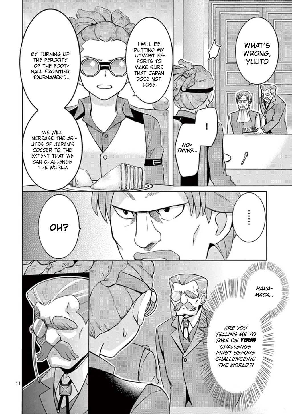 Inazuma Eleven Outer Code Anthology Chapter 5 page 11 - Chapter 5: K's Dining Table
