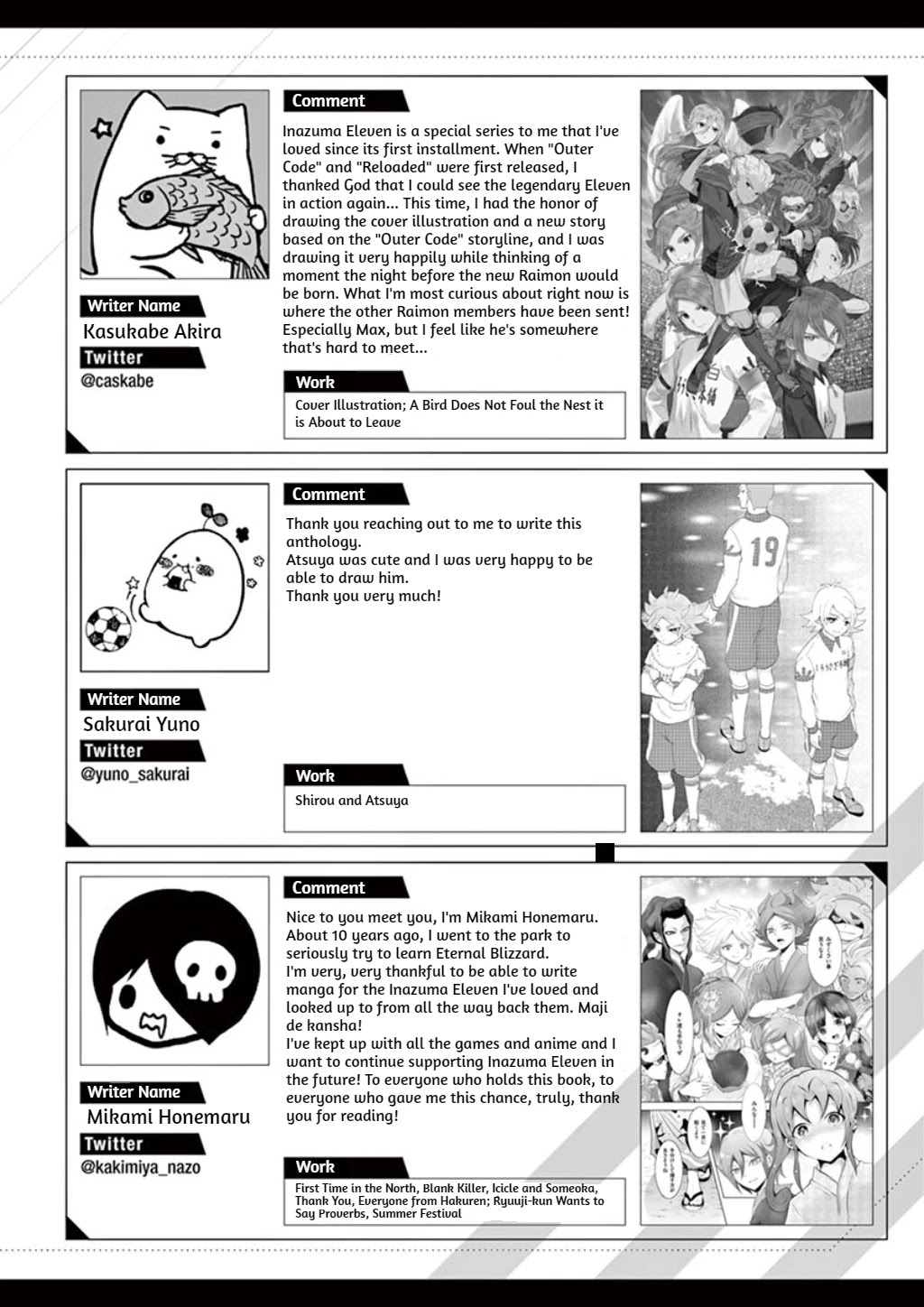 Inazuma Eleven Outer Code Anthology Chapter 7 page 9 - Chapter 7: Extras
