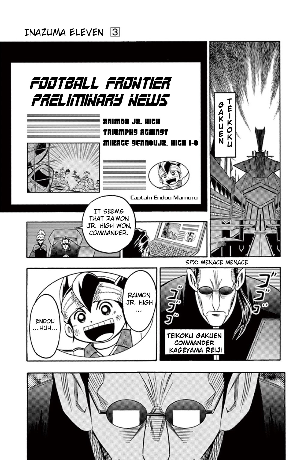 Inazuma Eleven Chapter 12 page 2 - Chapter 12: Obsession to the path of victory!