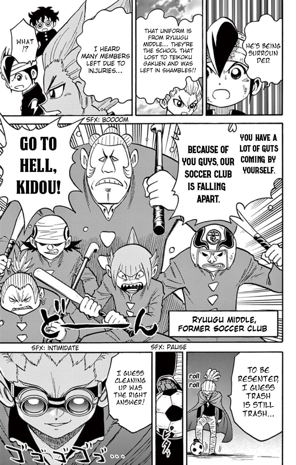 Inazuma Eleven Chapter 13 page 17 - Chapter 13: Clash! Kidou vs Gouenji