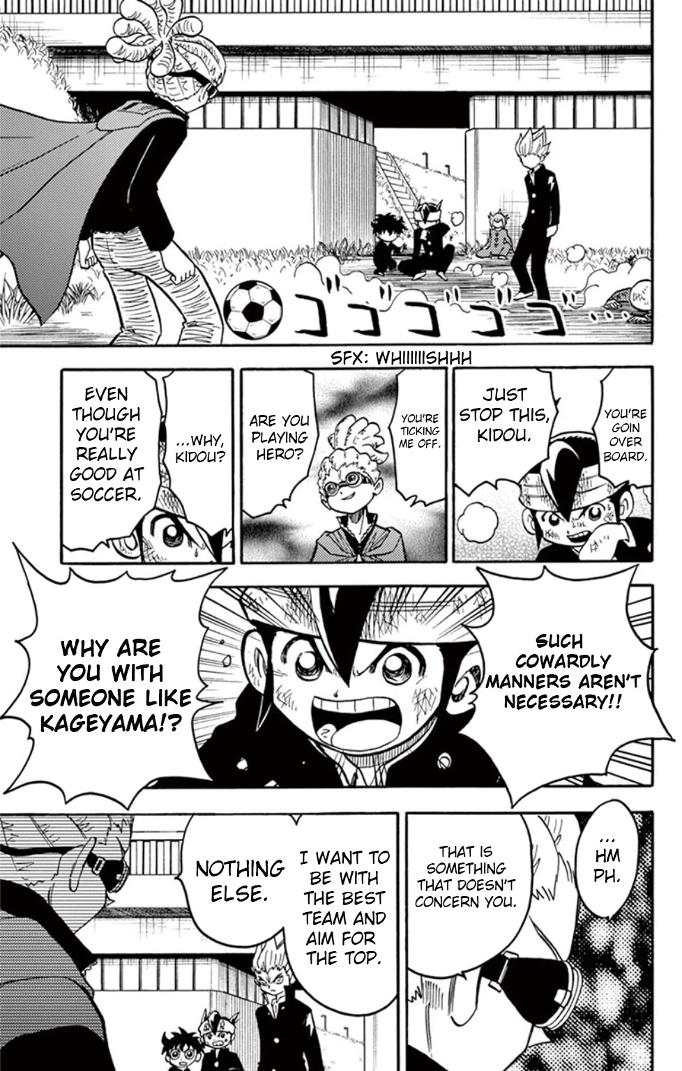 Inazuma Eleven Chapter 13 page 23 - Chapter 13: Clash! Kidou vs Gouenji