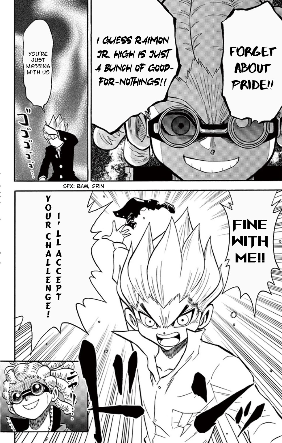 Inazuma Eleven Chapter 13 page 28 - Chapter 13: Clash! Kidou vs Gouenji