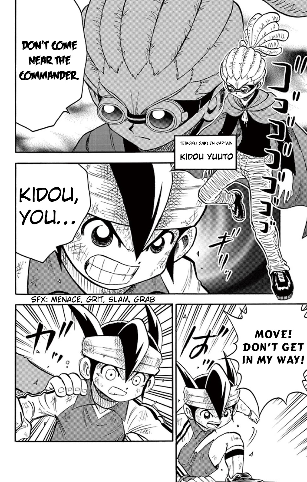 Inazuma Eleven Chapter 13 page 4 - Chapter 13: Clash! Kidou vs Gouenji