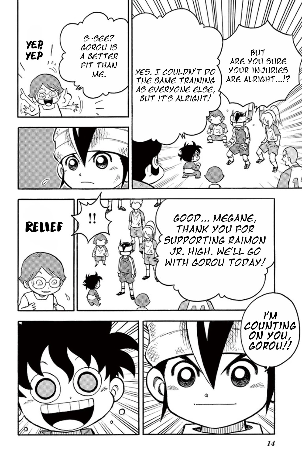 Inazuma Eleven Chapter 14 page 10 - Chapter 14: Raimon vs Teikoku, Kickoff!!