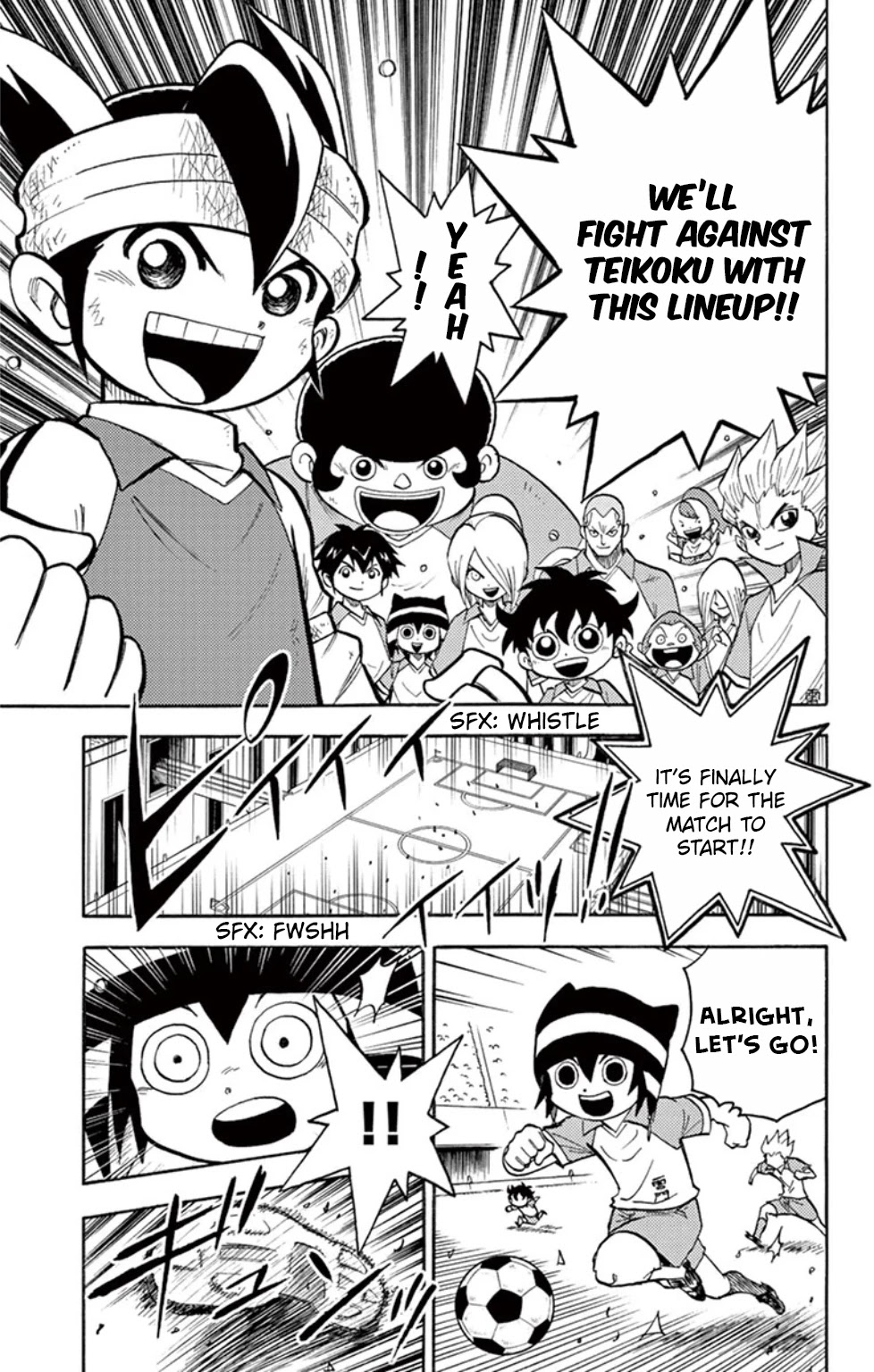 Inazuma Eleven Chapter 14 page 11 - Chapter 14: Raimon vs Teikoku, Kickoff!!