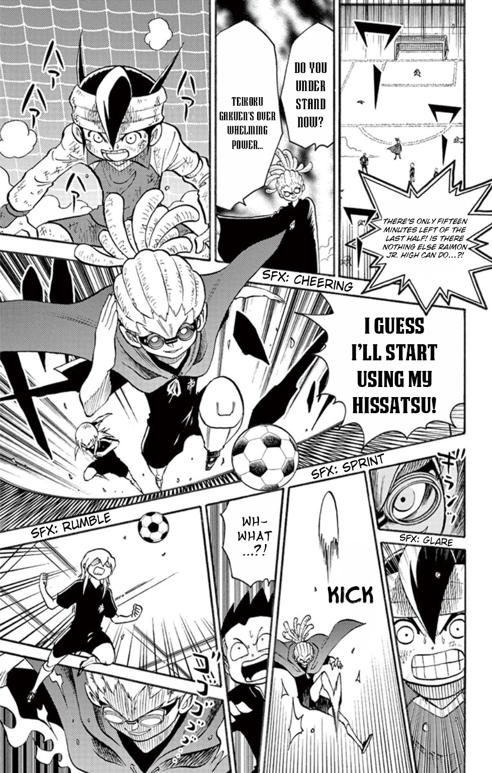 Inazuma Eleven Chapter 14 page 15 - Chapter 14: Raimon vs Teikoku, Kickoff!!