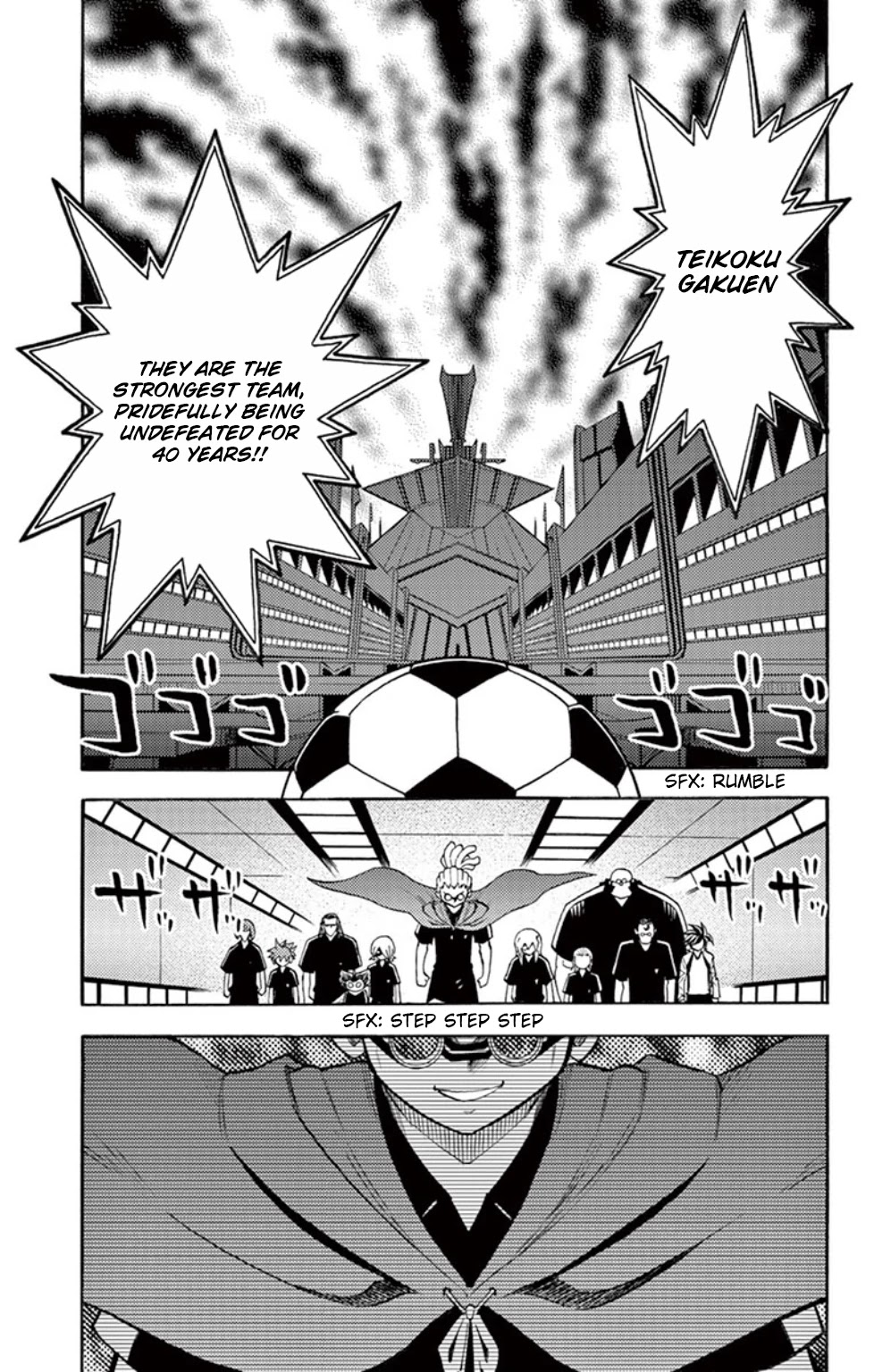Inazuma Eleven Chapter 14 page 6 - Chapter 14: Raimon vs Teikoku, Kickoff!!