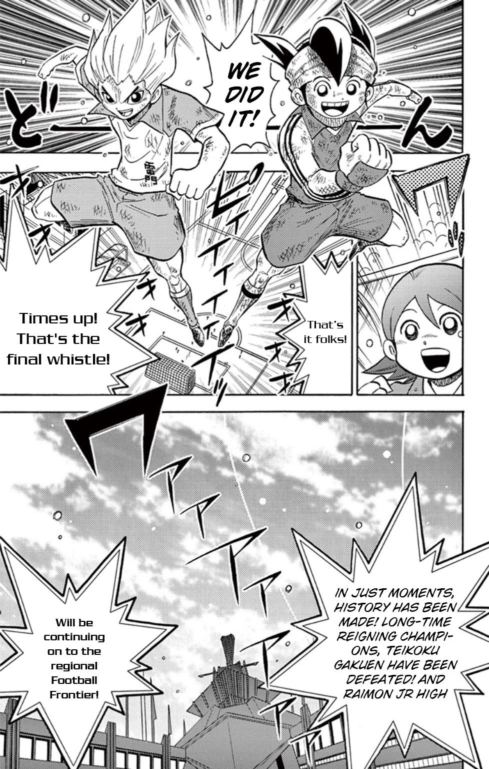Inazuma Eleven Chapter 16 page 35 - Chapter 16: Run Inazuma the Final Score!