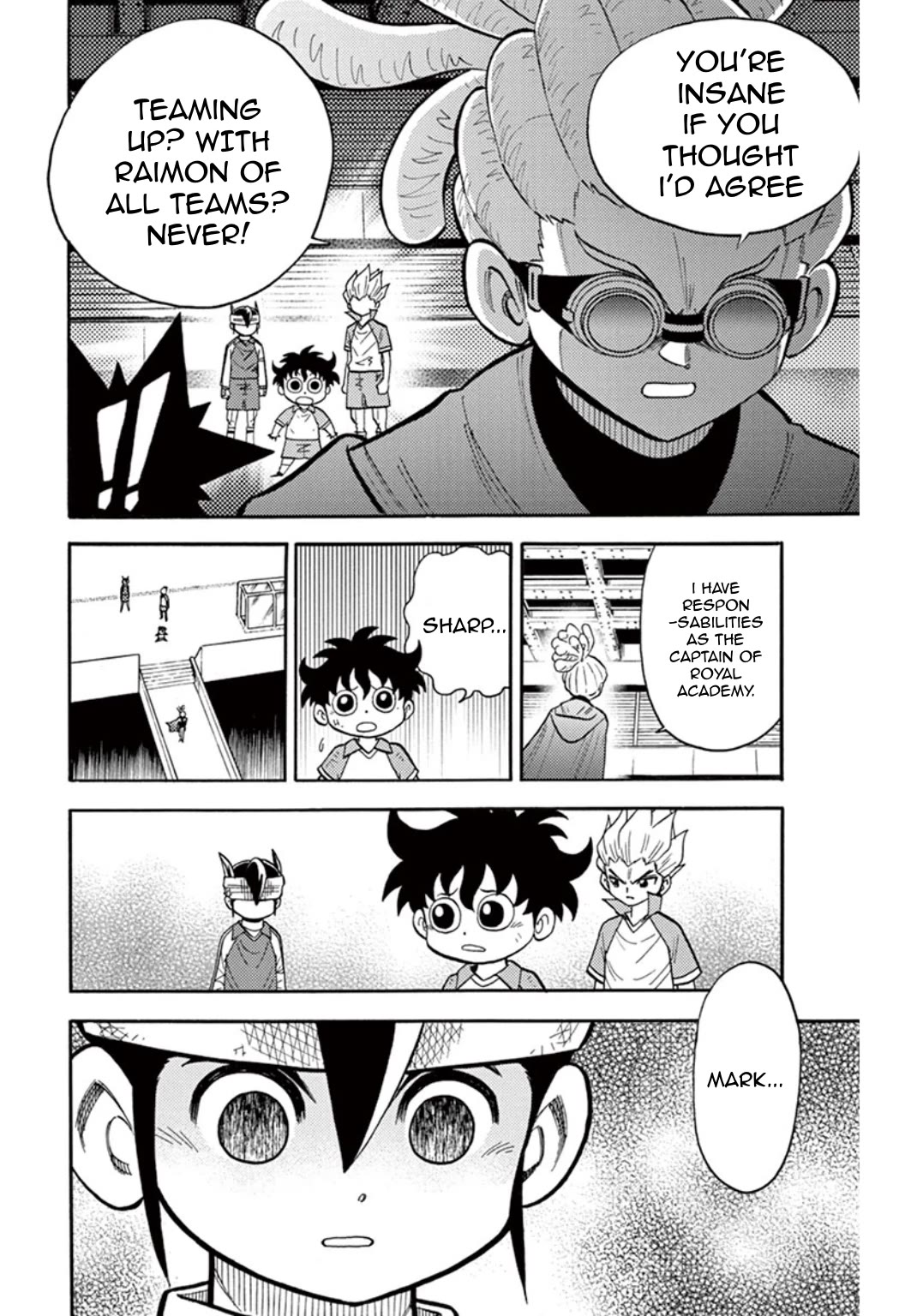 Inazuma Eleven Chapter 20 page 5 - Chapter 20: Zeus Vs Raimon: A fated match!