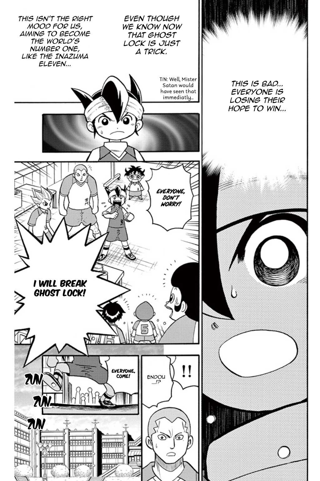 Inazuma Eleven Chapter 5 page 14 - Chapter 5: Break the Spell, Raimon Junior High