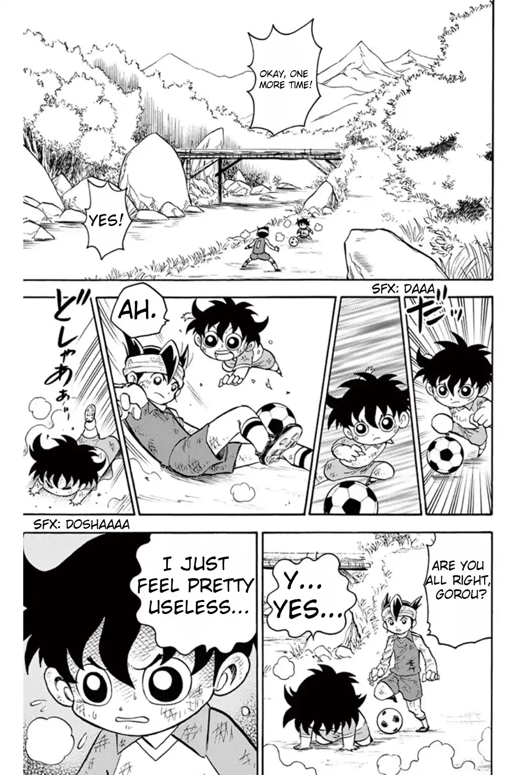 Inazuma Eleven Chapter 8 page 16 - Chapter 8: Aim for Victory! Super Hard Training Camp!