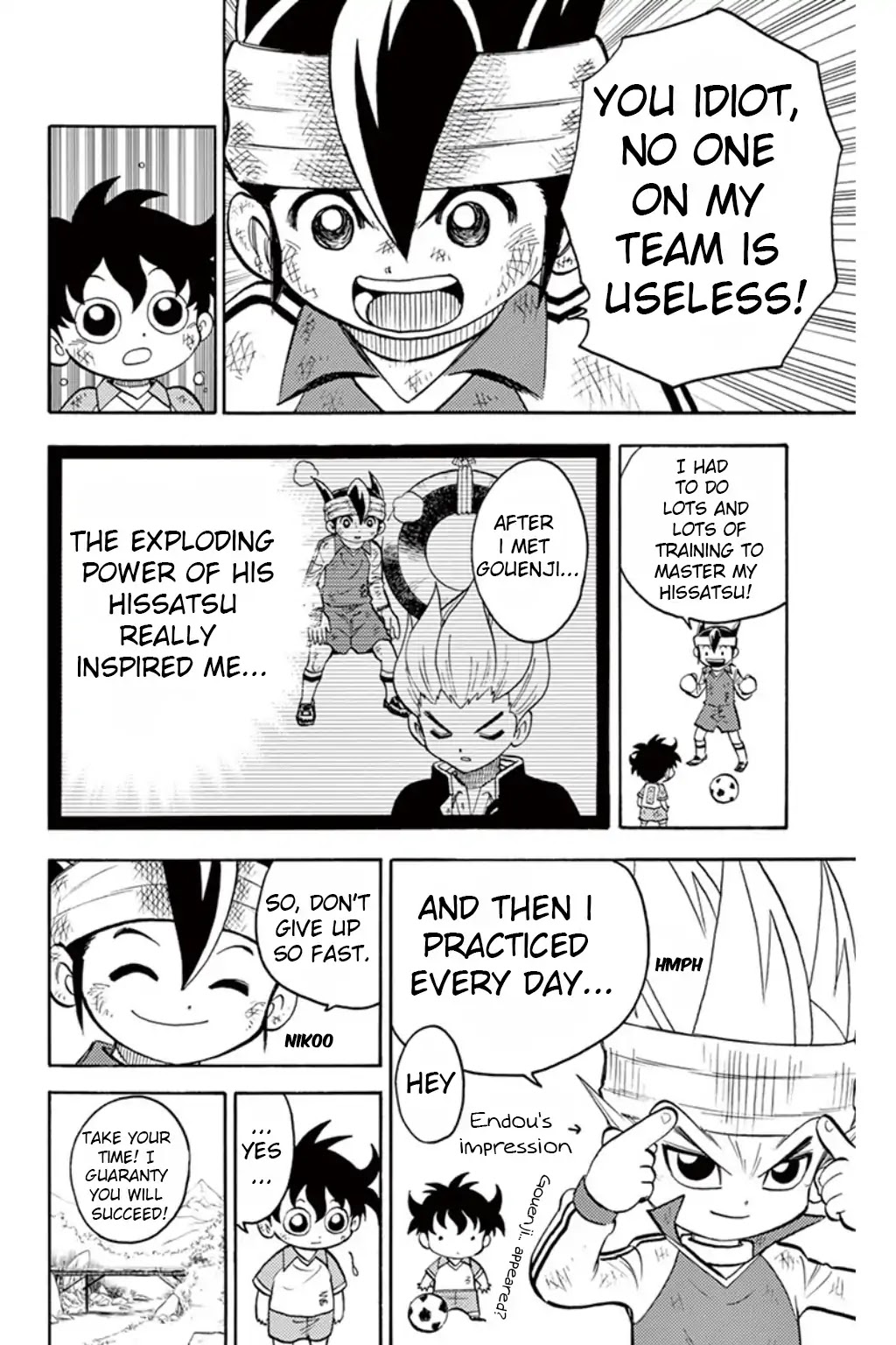 Inazuma Eleven Chapter 8 page 17 - Chapter 8: Aim for Victory! Super Hard Training Camp!