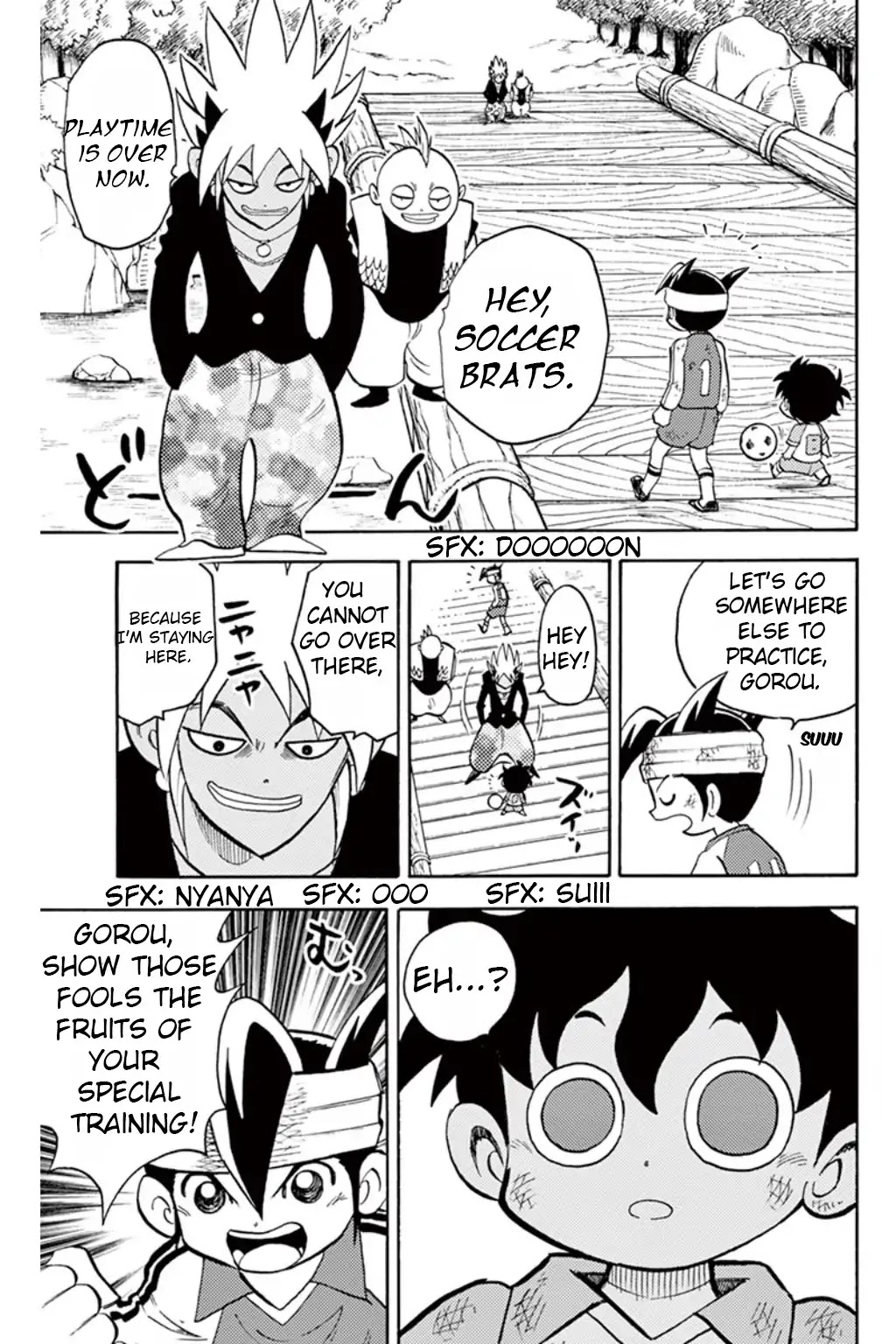 Inazuma Eleven Chapter 8 page 18 - Chapter 8: Aim for Victory! Super Hard Training Camp!