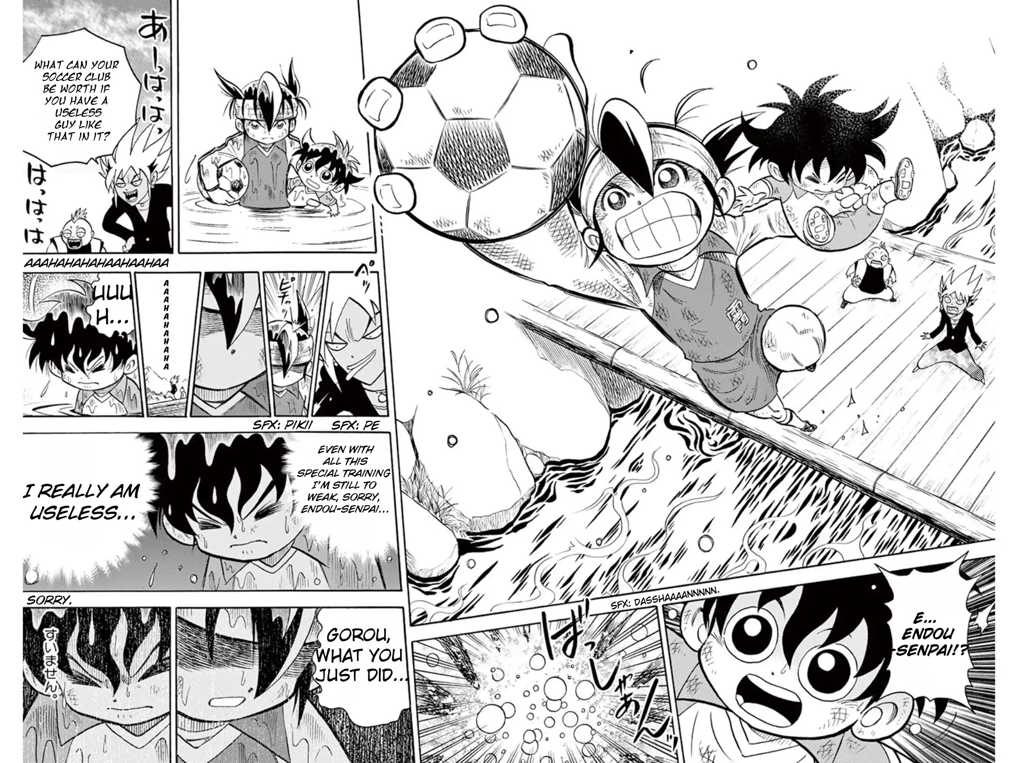 Inazuma Eleven Chapter 8 page 21 - Chapter 8: Aim for Victory! Super Hard Training Camp!