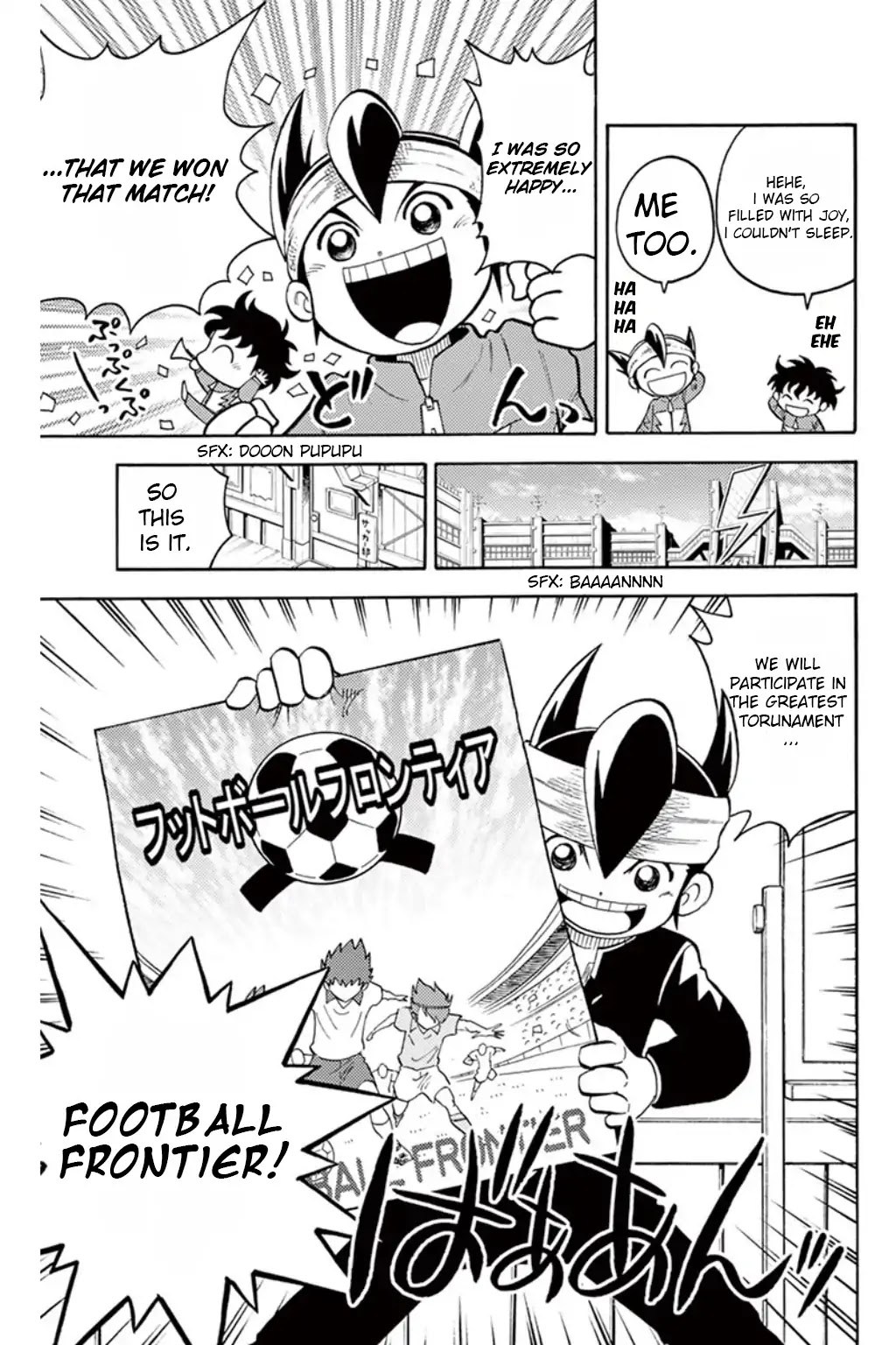 Inazuma Eleven Chapter 8 page 5 - Chapter 8: Aim for Victory! Super Hard Training Camp!