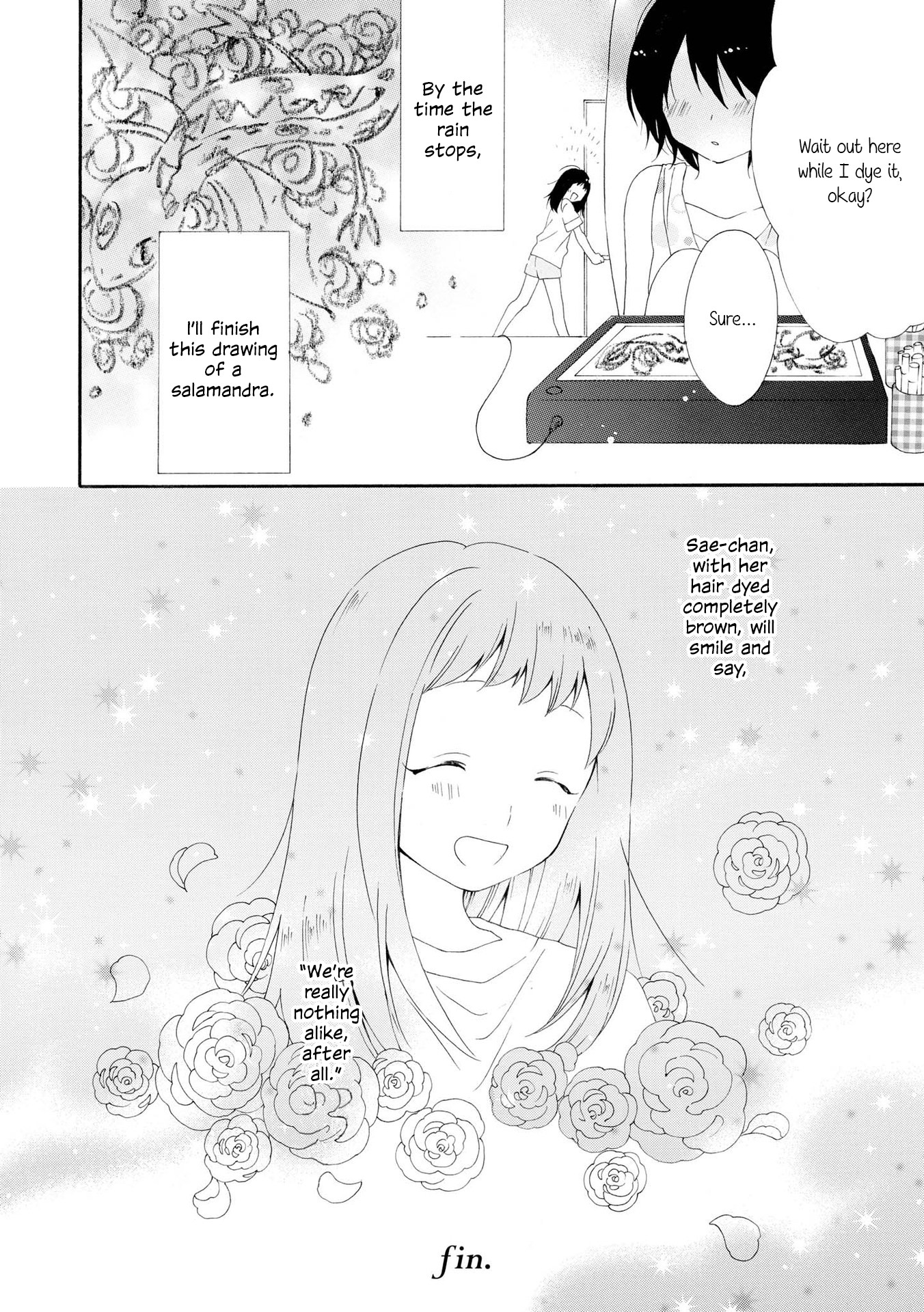 Incomplete Girl Chapter 4 page 10 - Chapter 4: Rain, Brown Hair, Salamandra