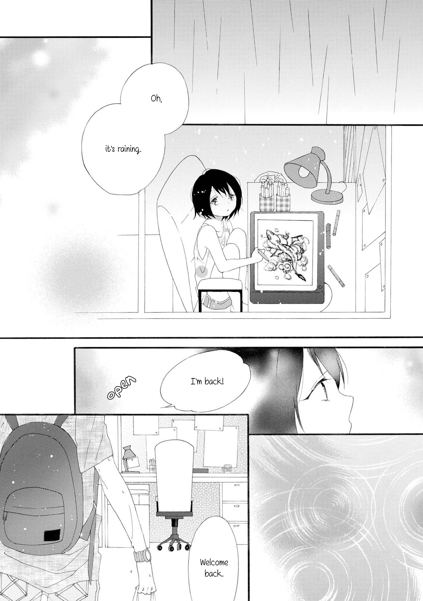 Incomplete Girl Chapter 4 page 2 - Chapter 4: Rain, Brown Hair, Salamandra