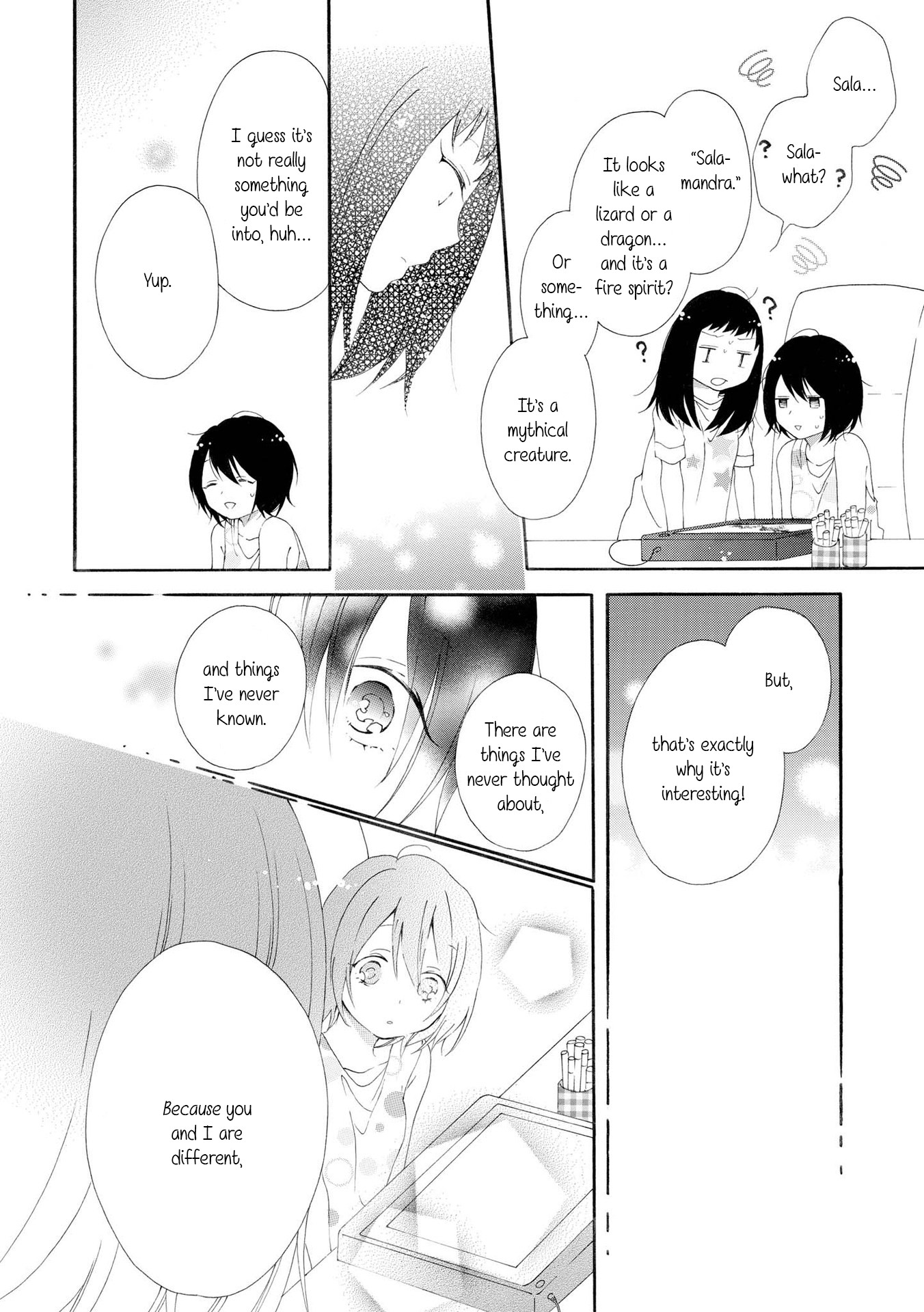 Incomplete Girl Chapter 4 page 8 - Chapter 4: Rain, Brown Hair, Salamandra
