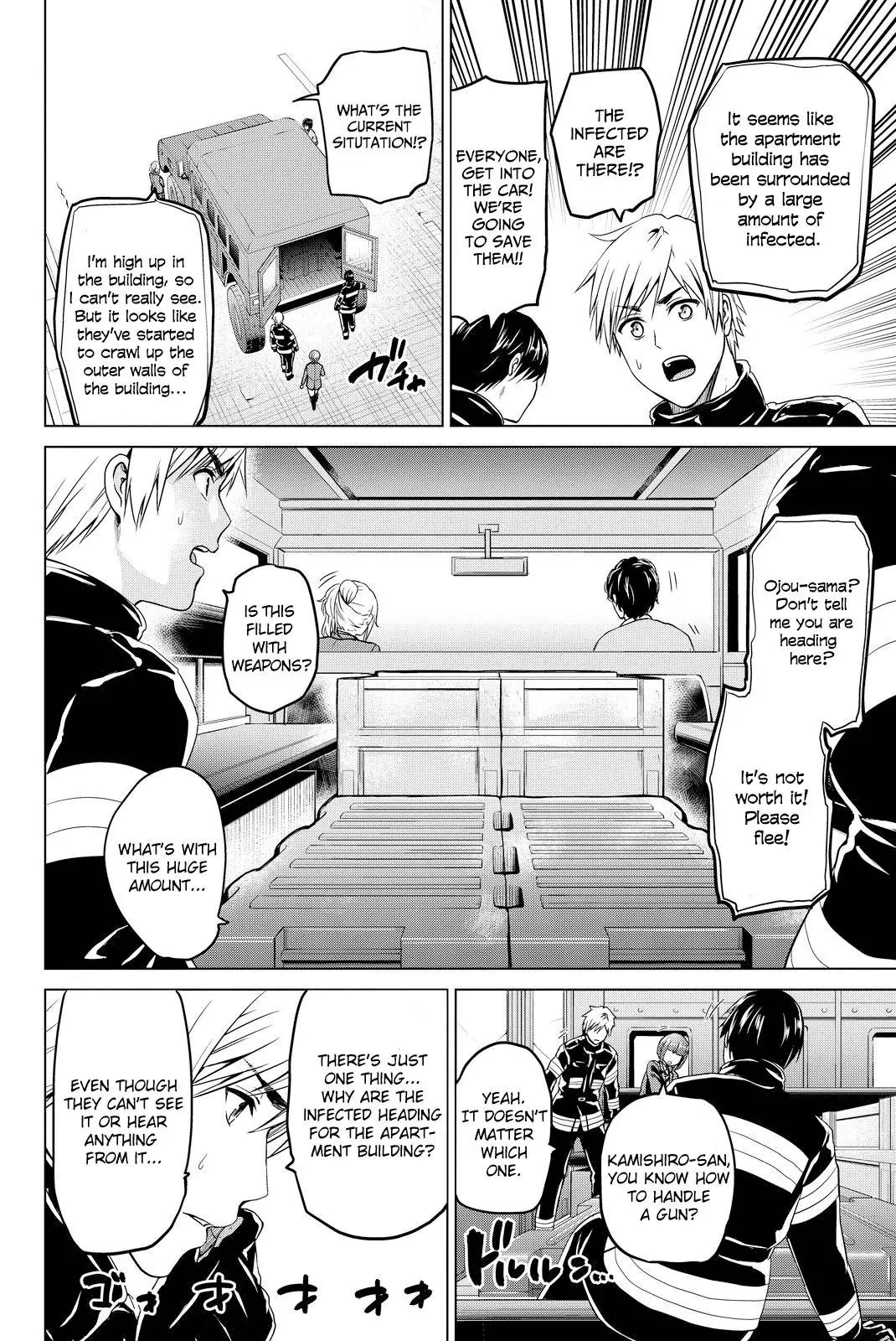 Infection Chapter 38 page 12 - Chapter 38: Kamishiro of the Fire Fighter Squad