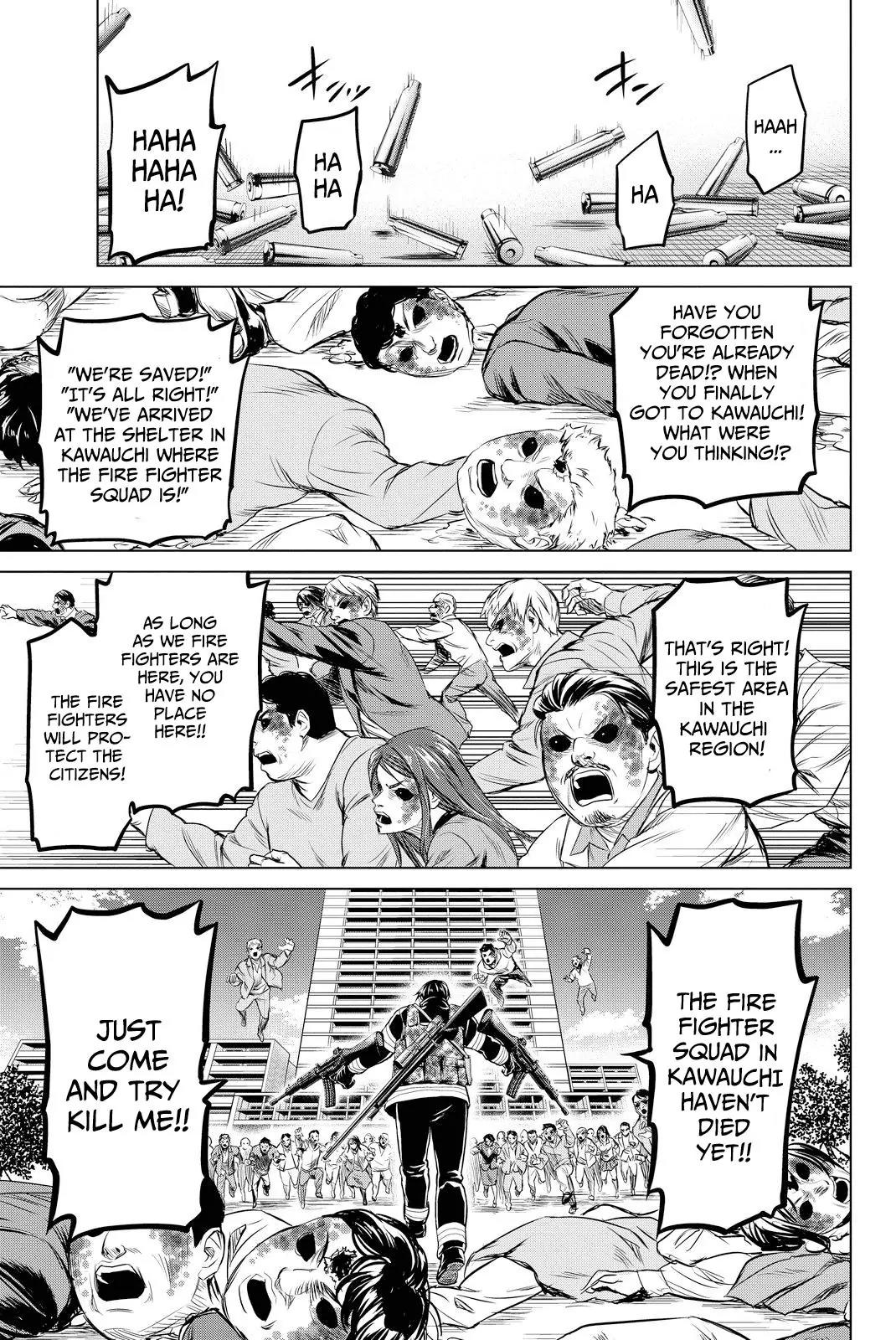 Infection Chapter 38 page 21 - Chapter 38: Kamishiro of the Fire Fighter Squad