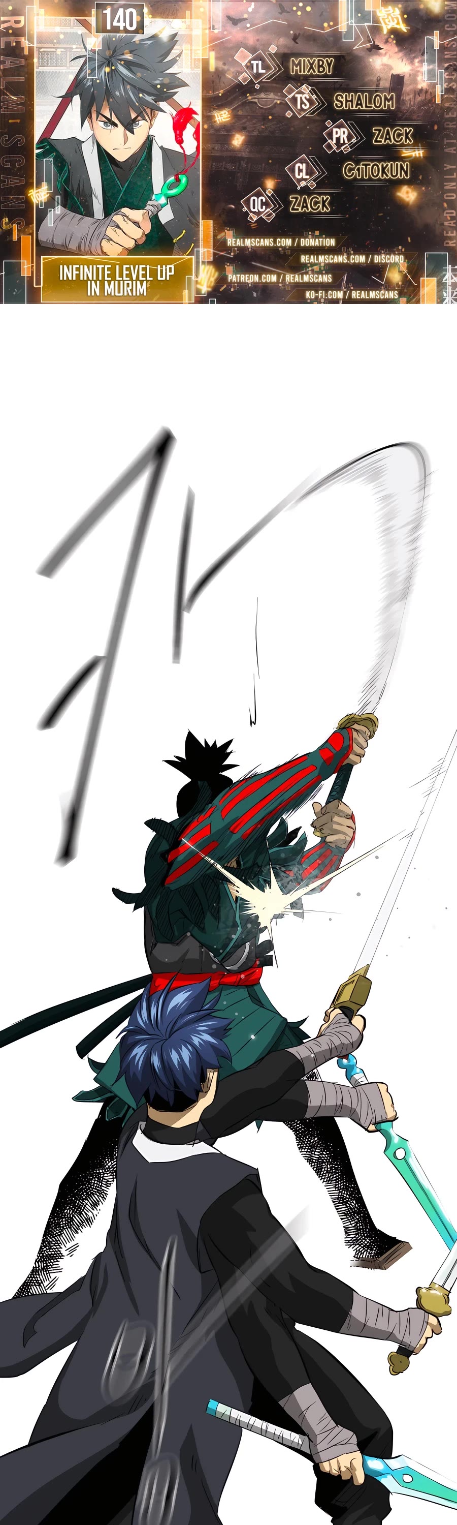 Infinite Leveling: Murim Chapter 140 page 1 - Chapter 140