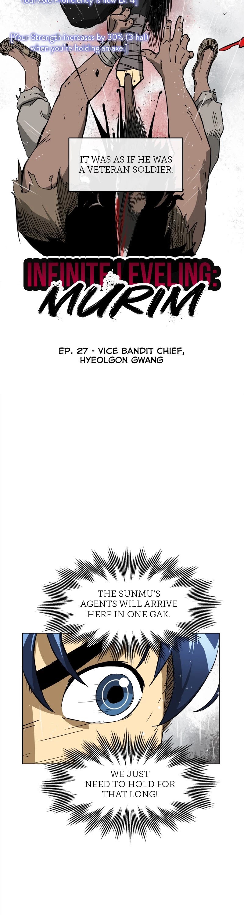 Infinite Leveling: Murim Chapter 27 page 2 - Chapter 27: Ep. 27 - Vice Bandit Chief, Hyeolgon Gwang