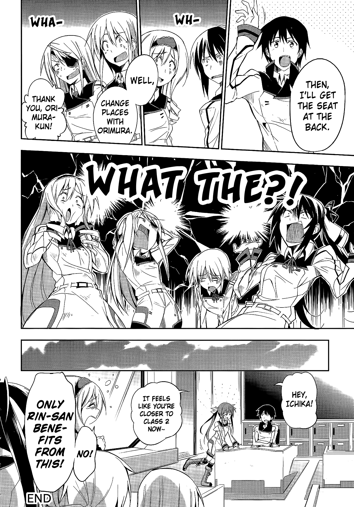 Infinite Stratos Comic Anthology Chapter 1 page 12 - Chapter 1 : The Fated Seat Changing
