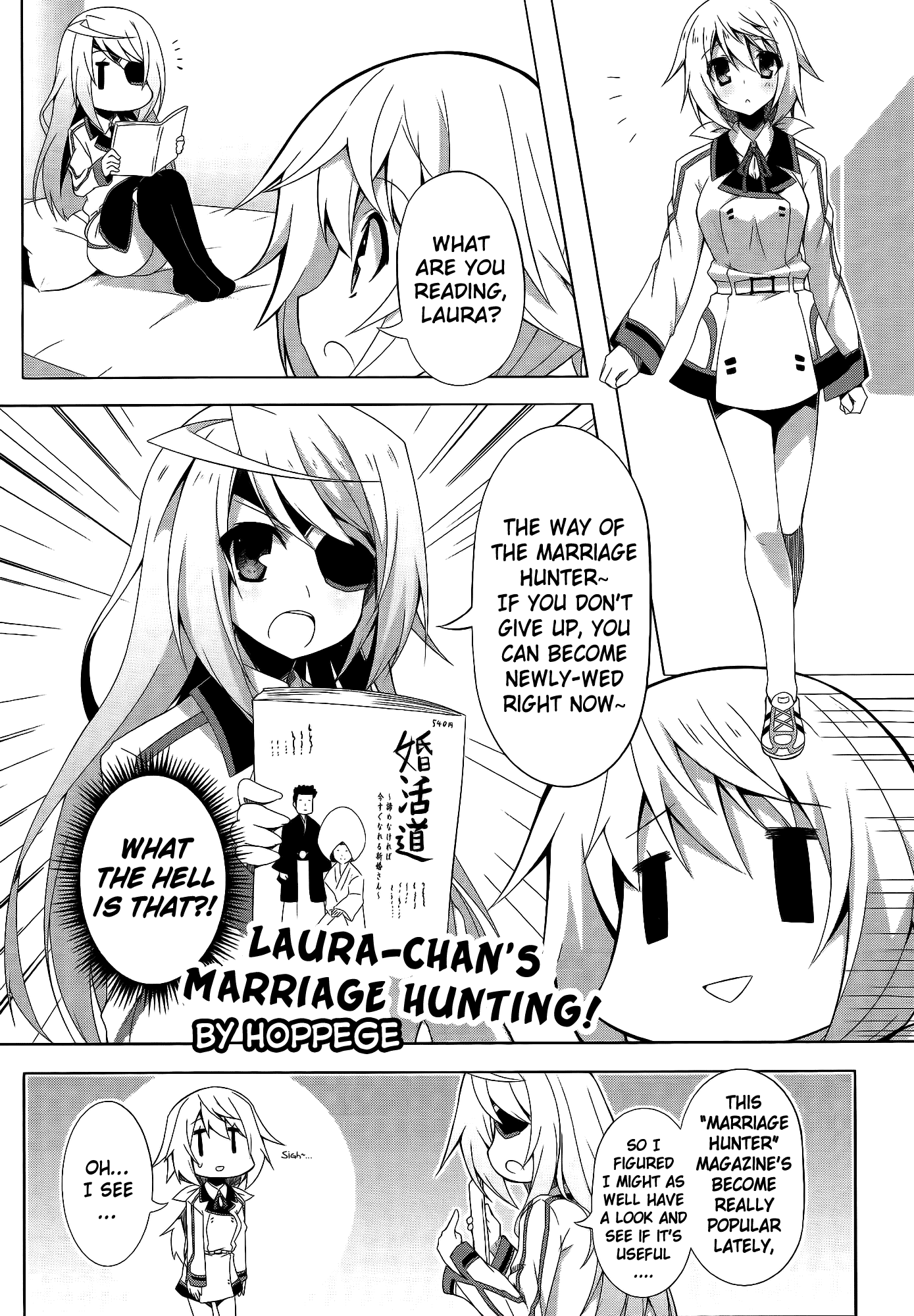 Infinite Stratos Comic Anthology Chapter 2 page 1 - Chapter 2 : Laura-chan's Marriage Hunting!