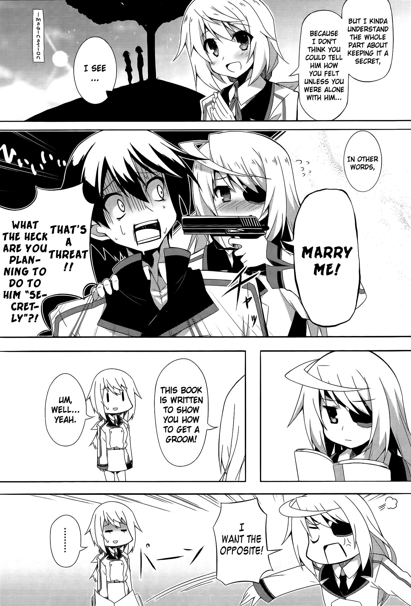 Infinite Stratos Comic Anthology Chapter 2 page 3 - Chapter 2 : Laura-chan's Marriage Hunting!