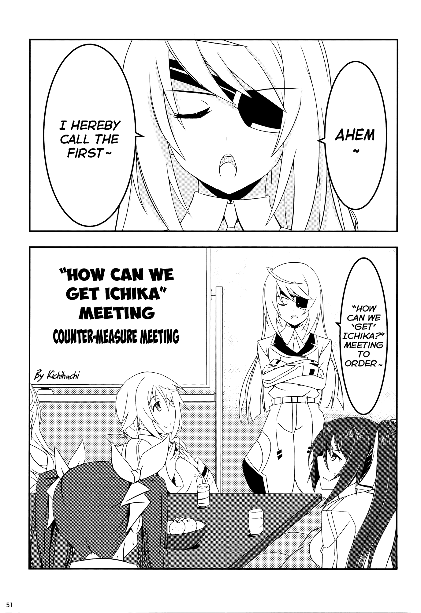 Infinite Stratos Comic Anthology Chapter 9 page 1 - Chapter 9 : "How Can We Get Ichika" Meeting