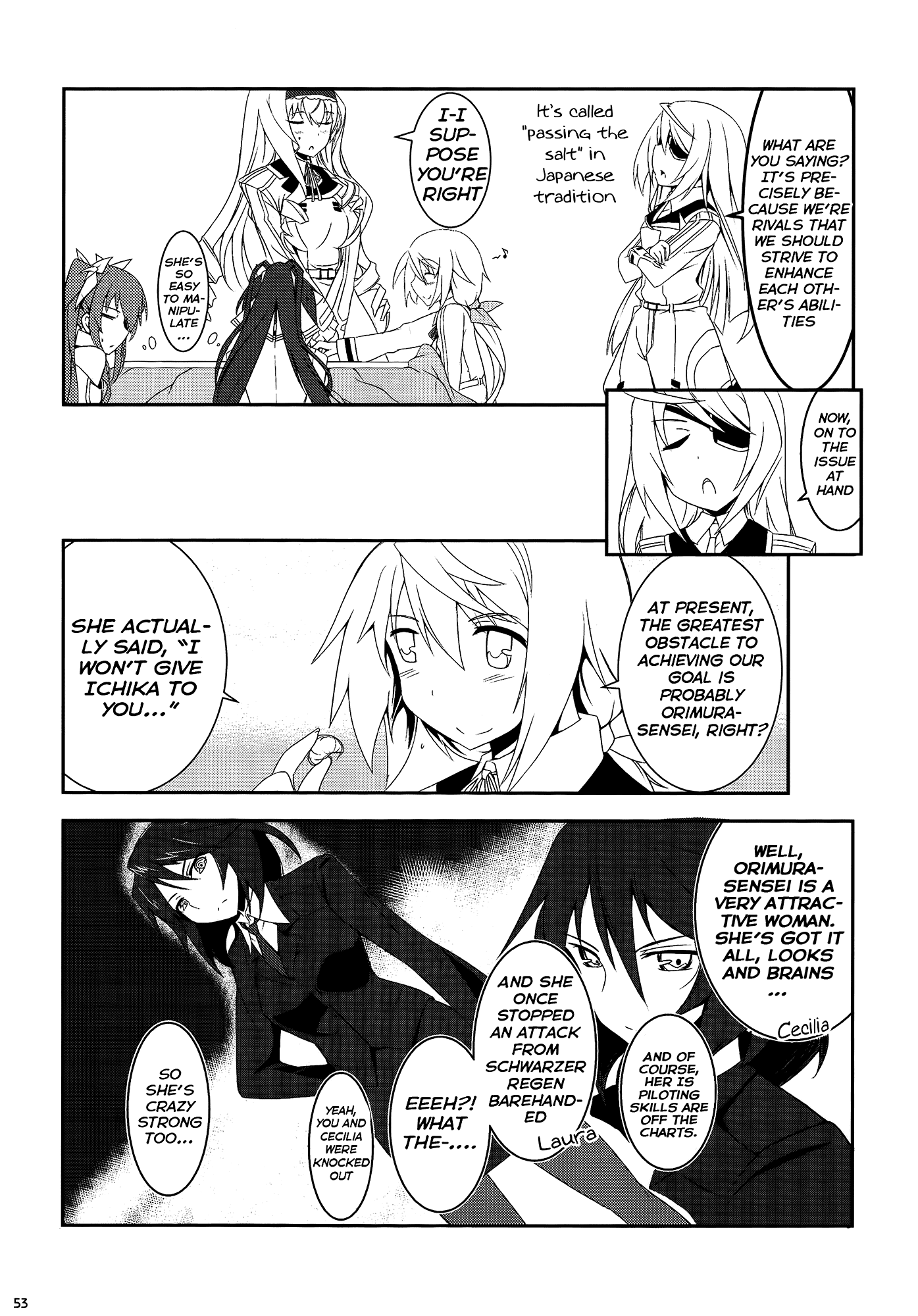 Infinite Stratos Comic Anthology Chapter 9 page 3 - Chapter 9 : "How Can We Get Ichika" Meeting