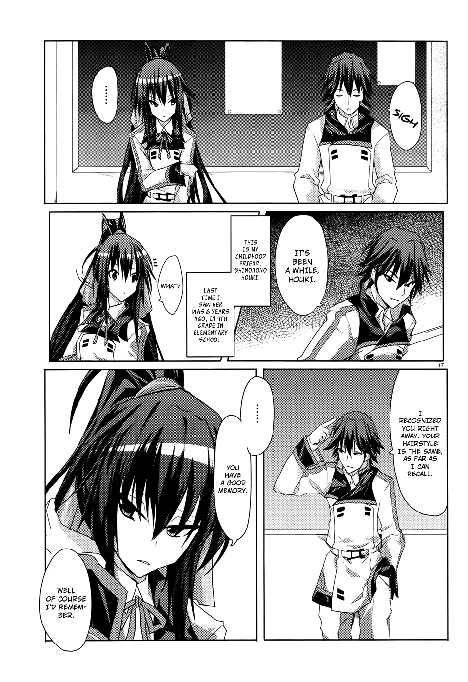 Infinite Stratos Chapter 1 page 17 - Chapter 1