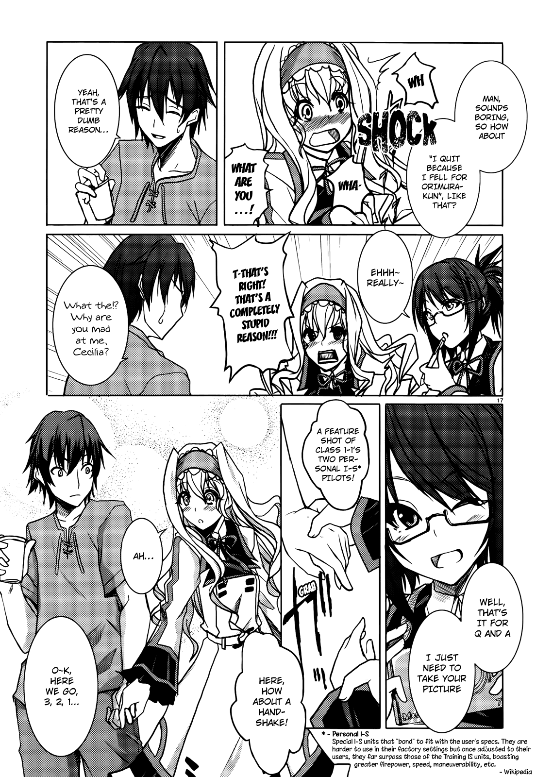 Infinite Stratos Chapter 4 page 17 - Chapter 4